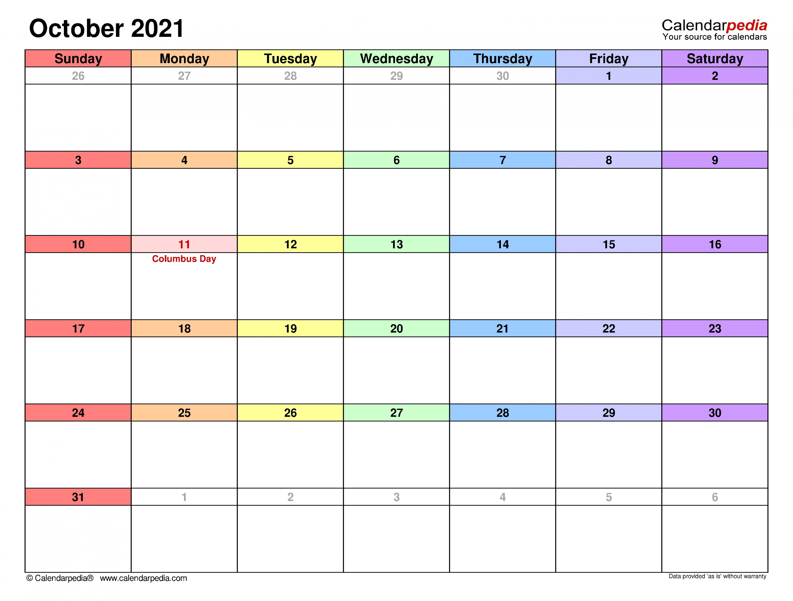 Pick August Through October 2021 Calendar