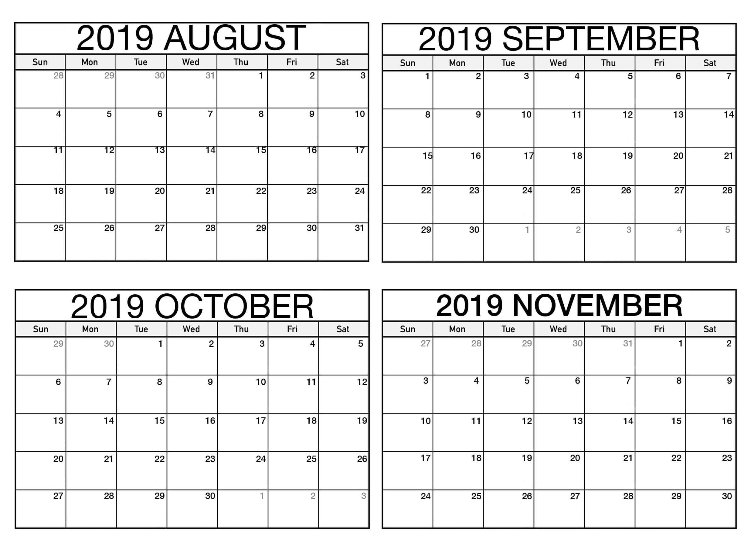 Pick August Through October