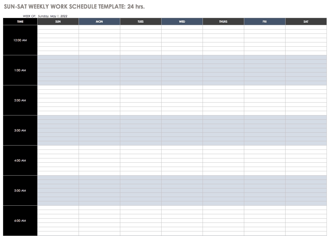 Pick Bi Weekly Work Schedule Template For Excel
