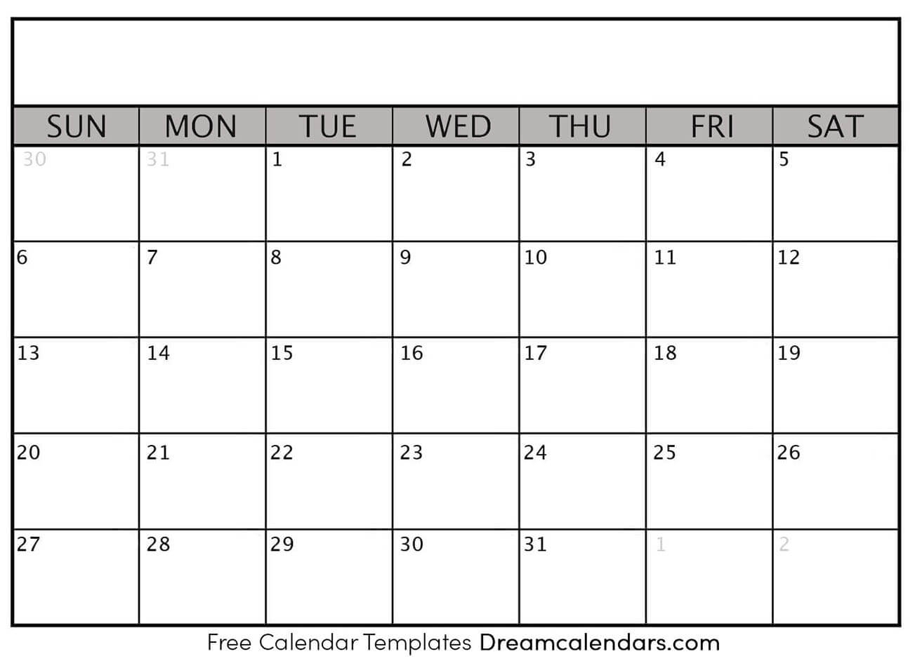 Pick Blank Calendar Template Best Calendar Example