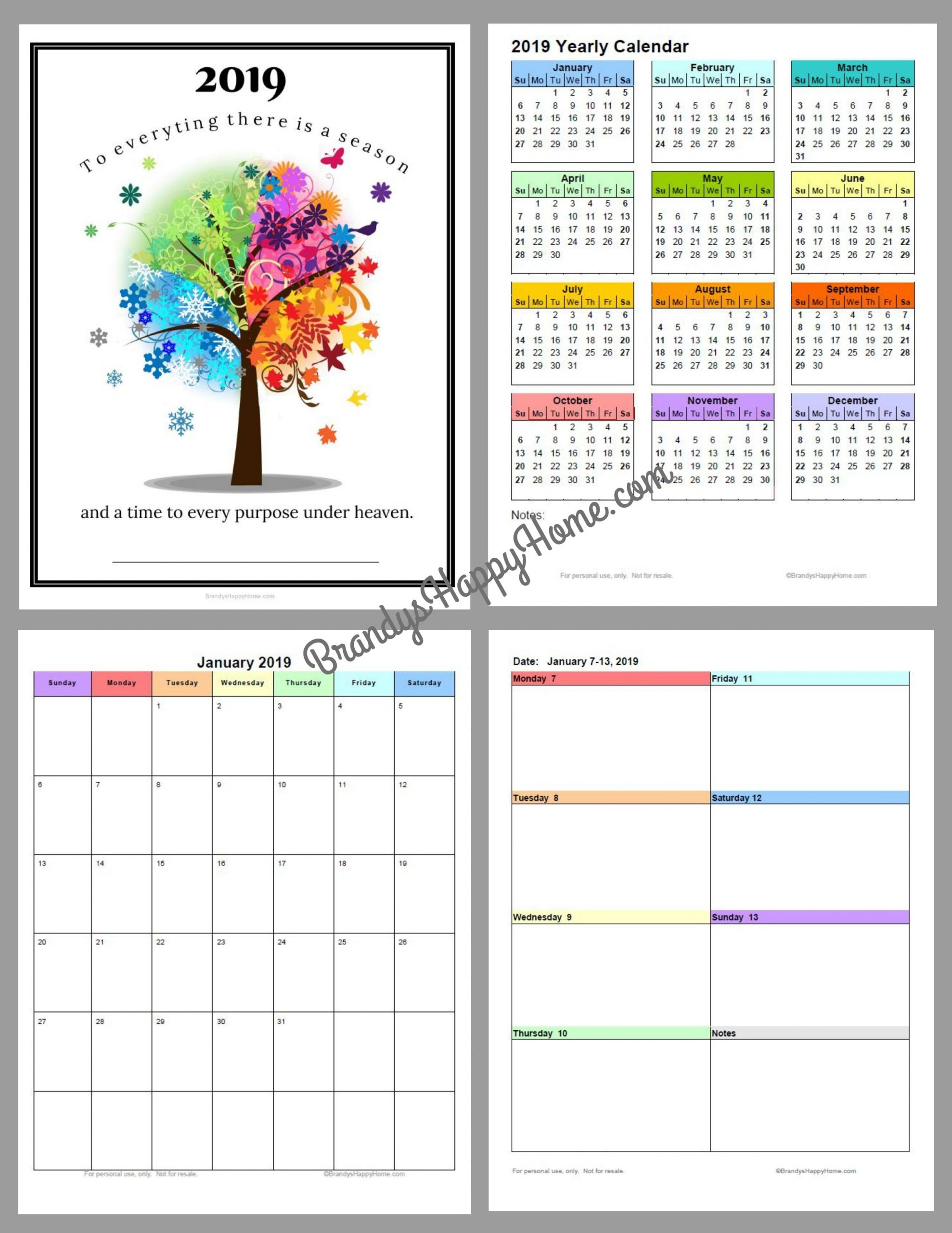 Pick Blannk Printable Calendar For 3 Ring Binder