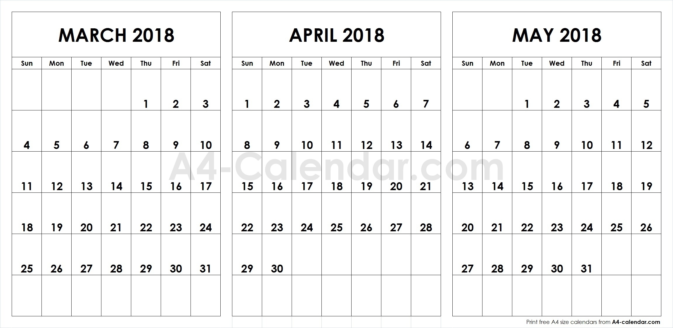 Pick Calendar April To March
