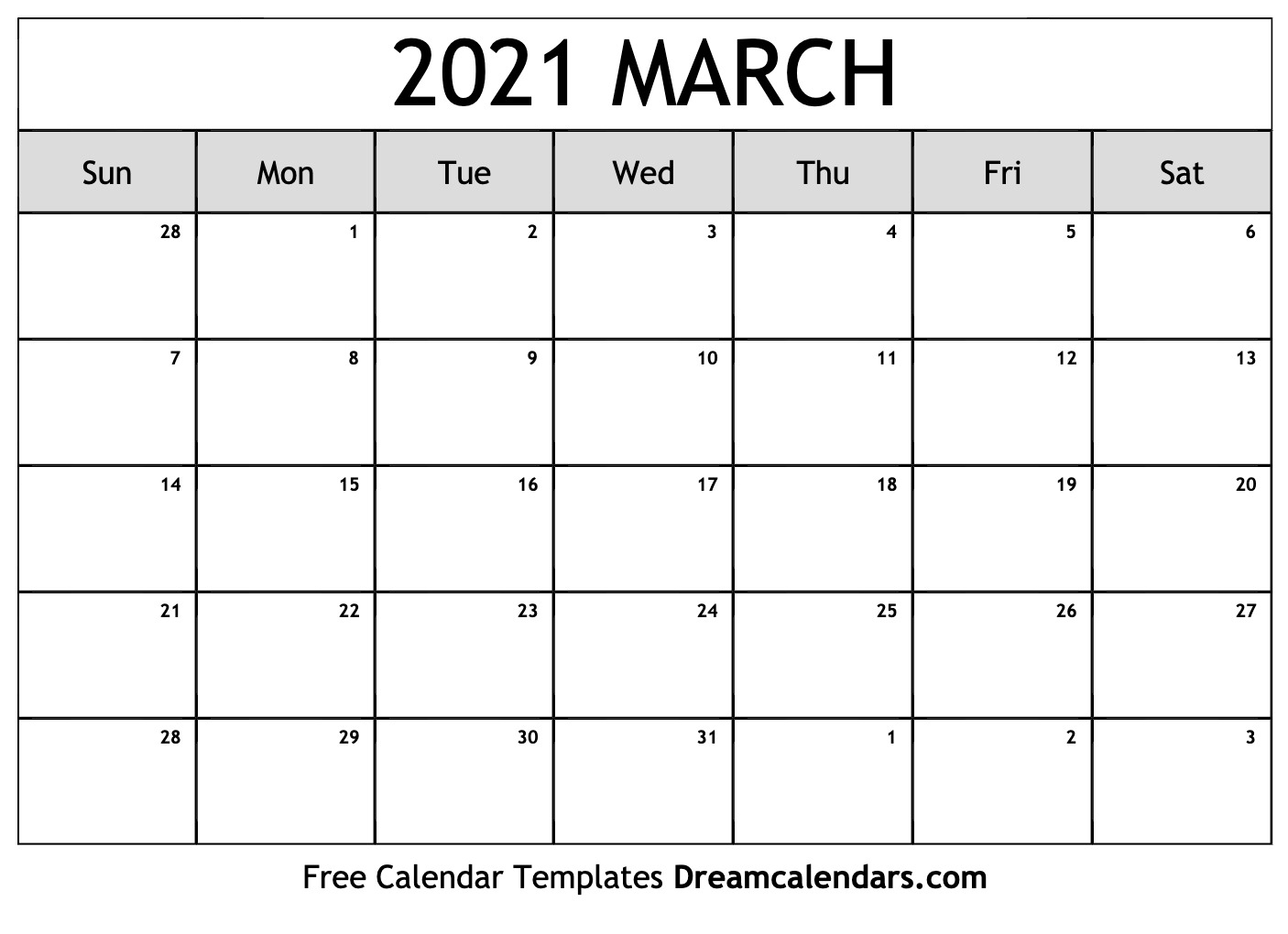 Pick Calendar March April 2021