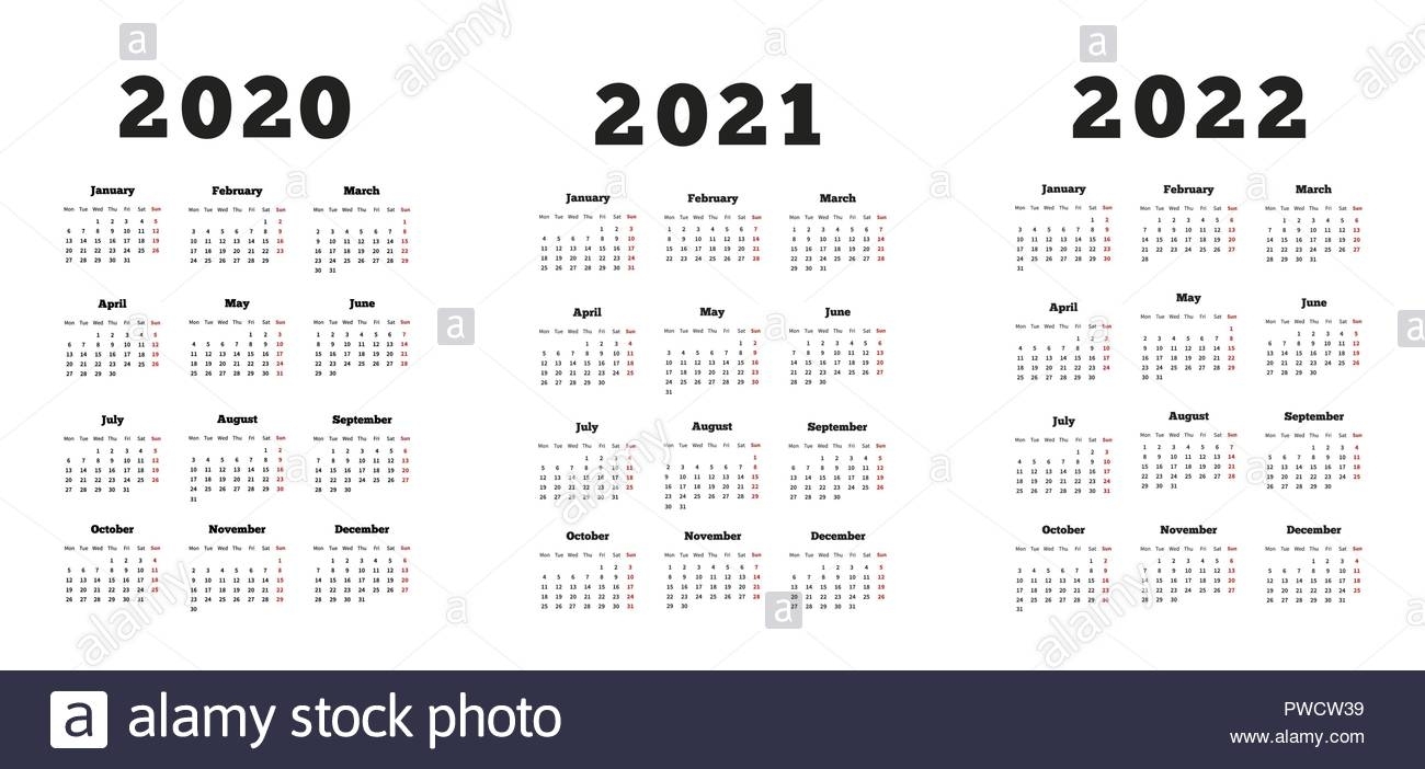 Pick Calendars For The Years 2021 2021 & 2022