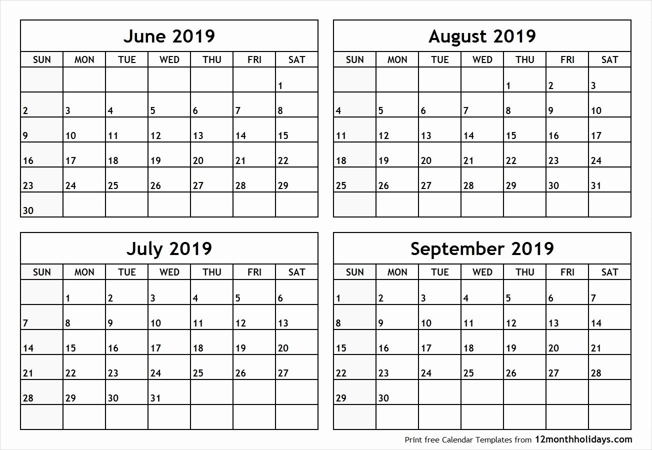 Pick Create 4 Month Calendar