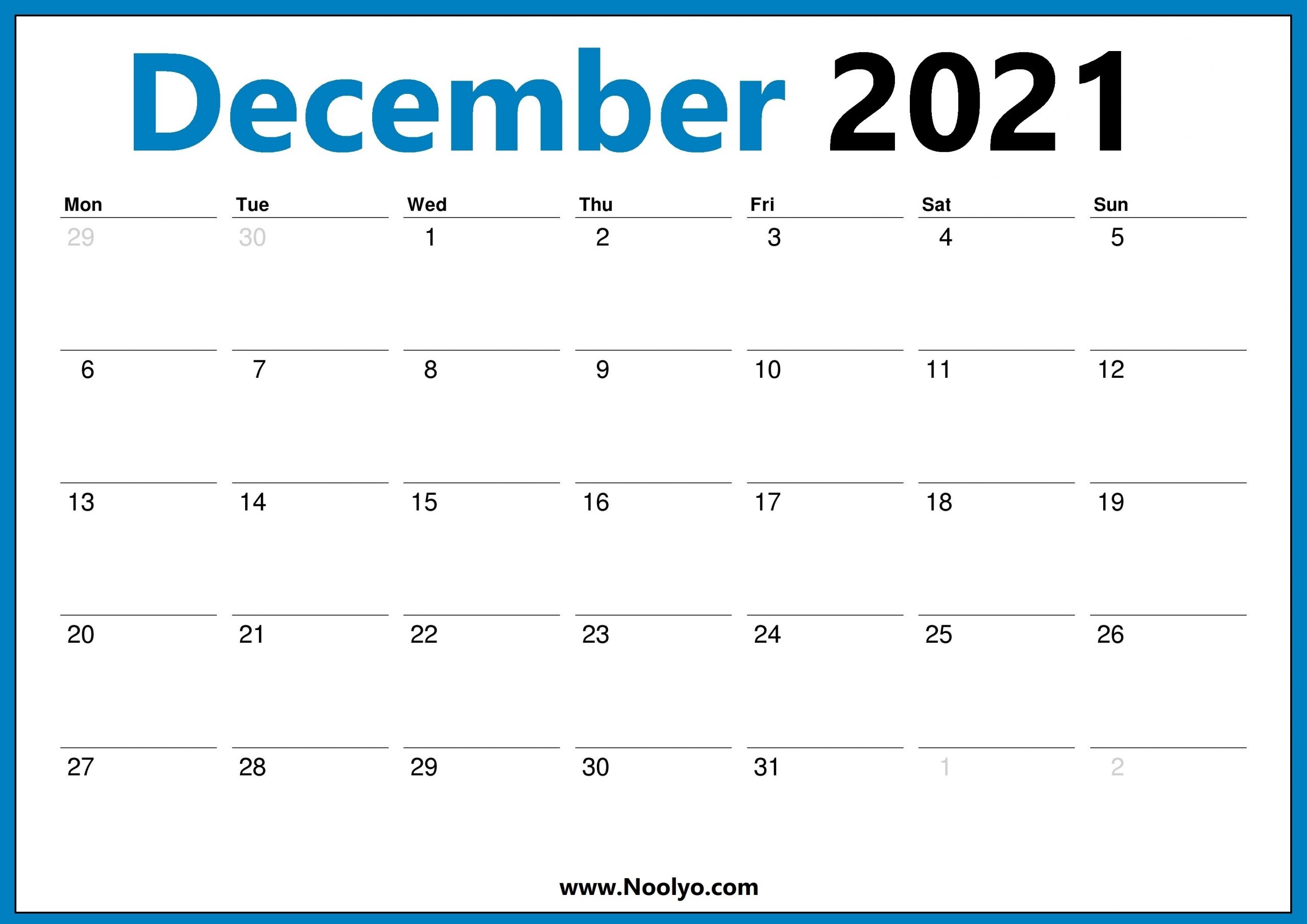 Pick December 2021 Starts Monday
