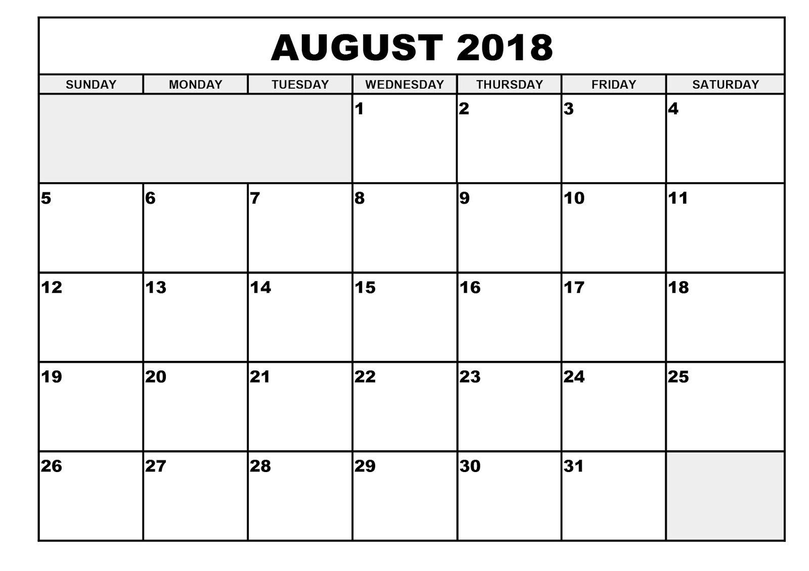 Pick Depo Date Calendar August