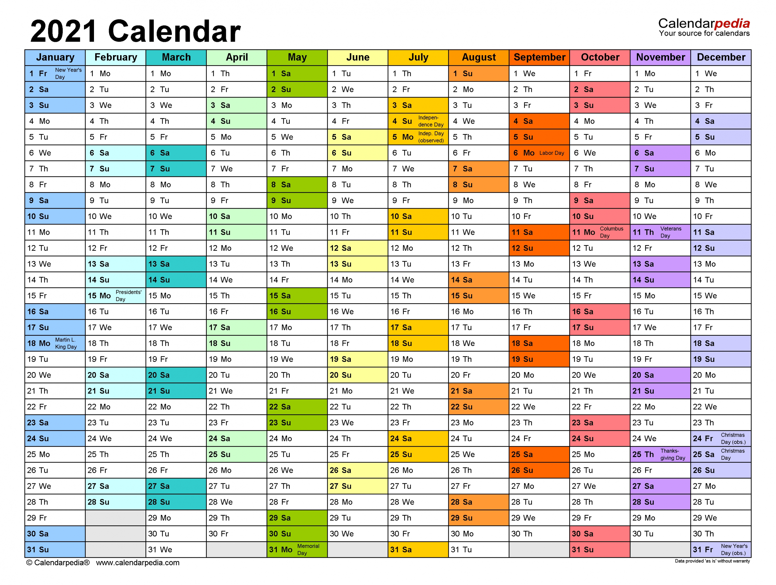 Pick Excel 2021 Calendar Monday To Friday