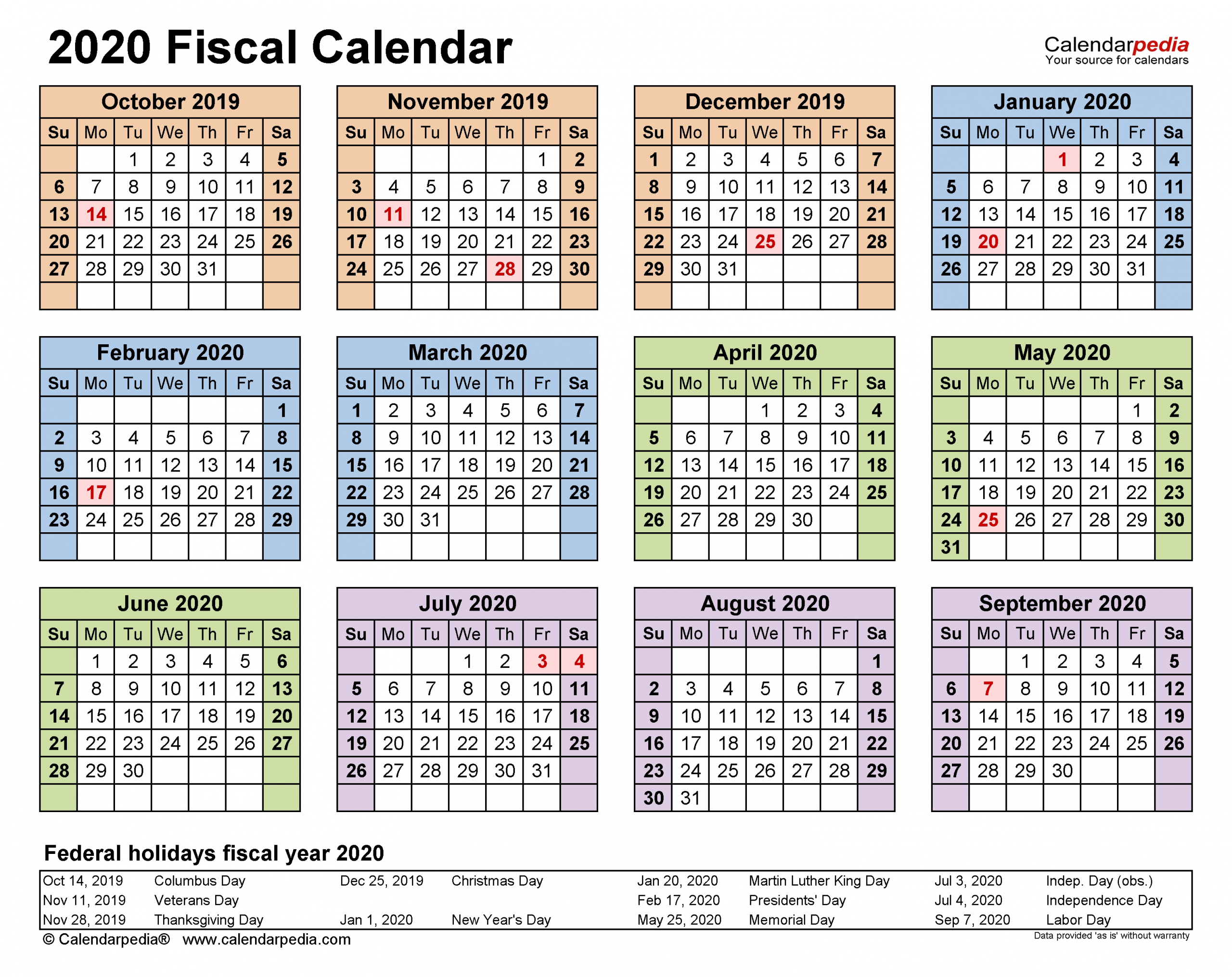 Pick Financial Year Calender With Week Numberes