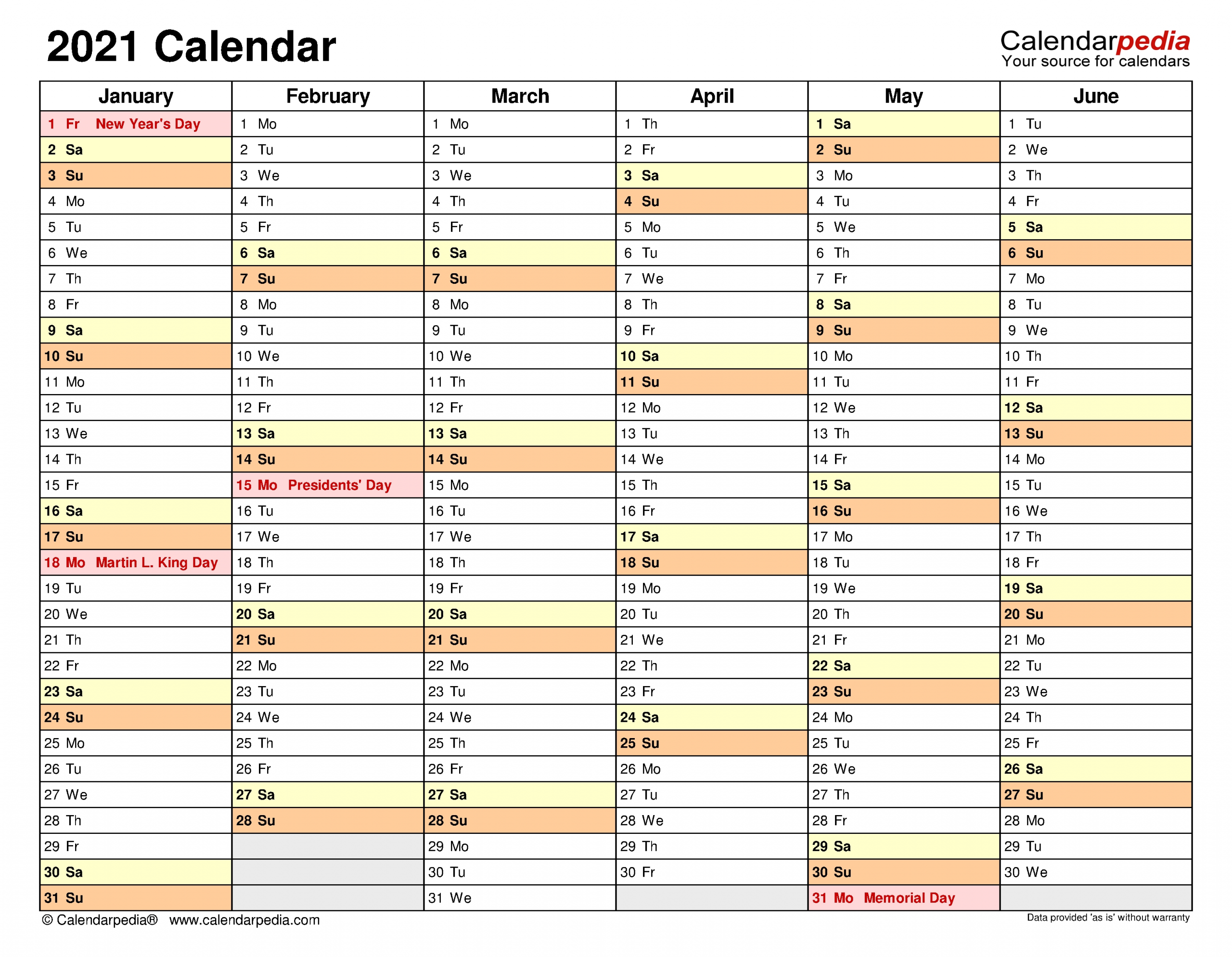 Pick Free Microsoft Calendar Templates 2021
