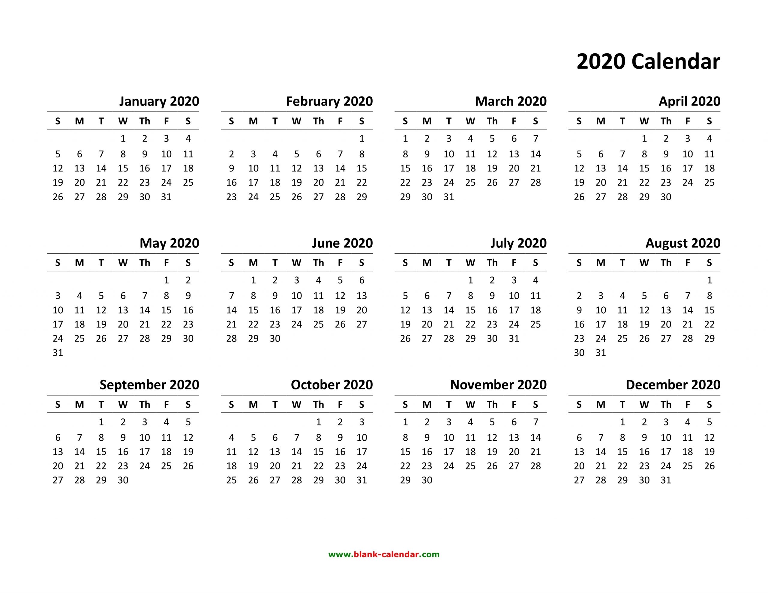 Pick Free Printable Yearly Calendar Without Download