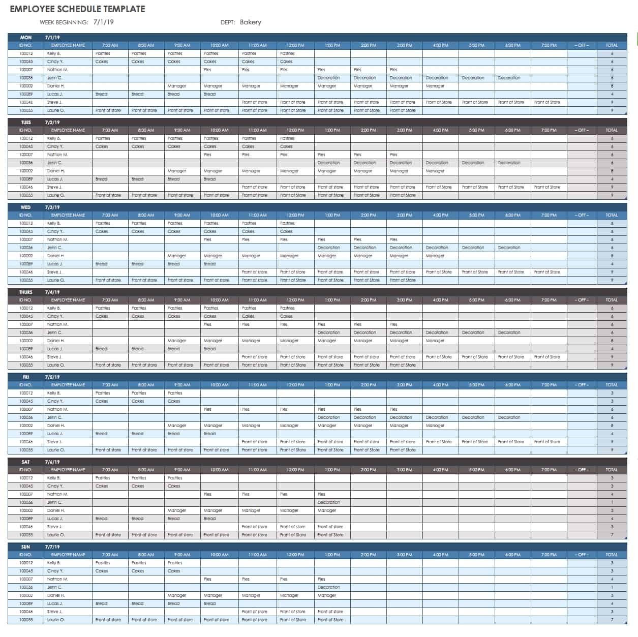 Pick Free Work Schedule