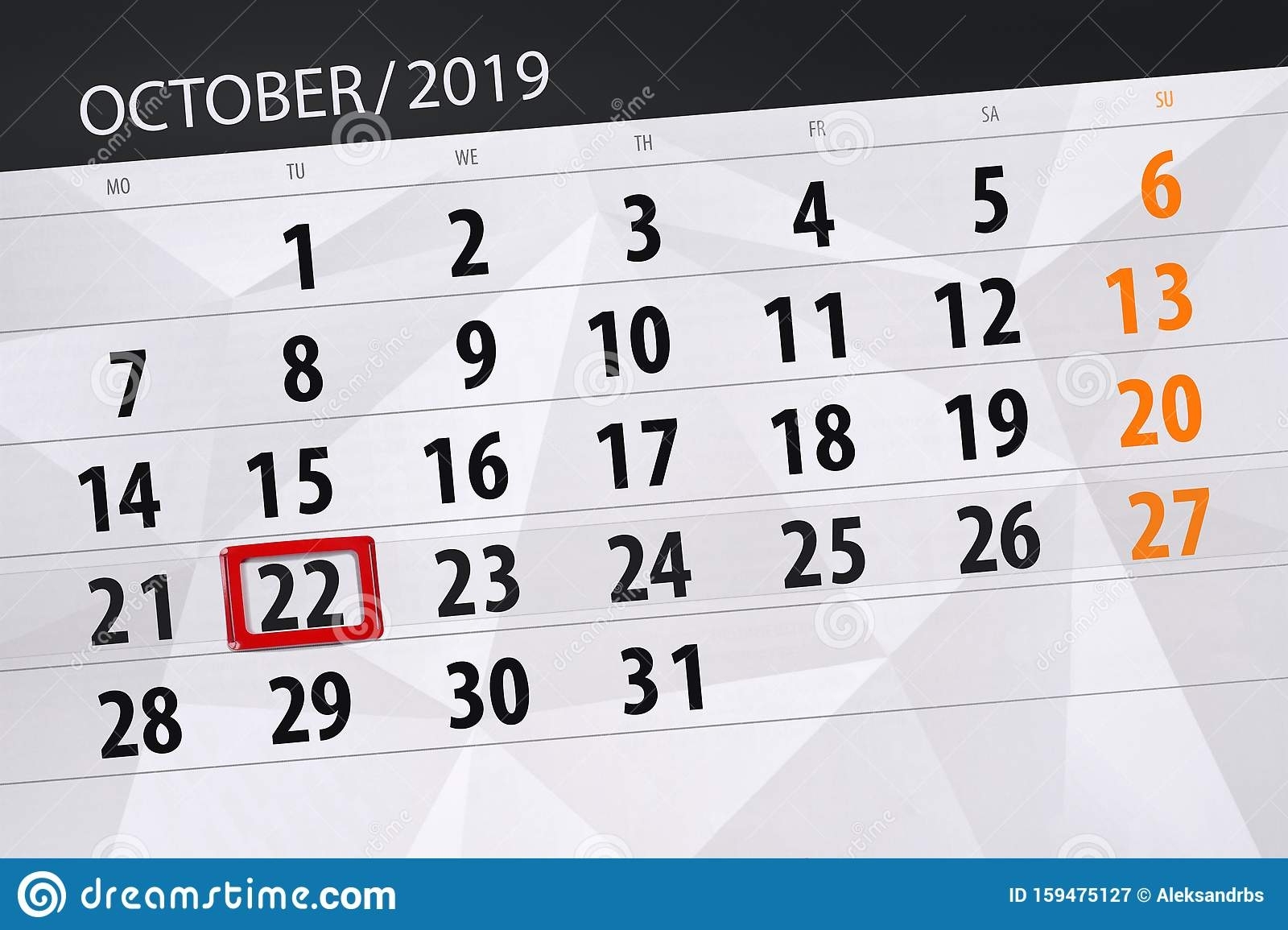 Pick Full Day Planner Calendar For October 22