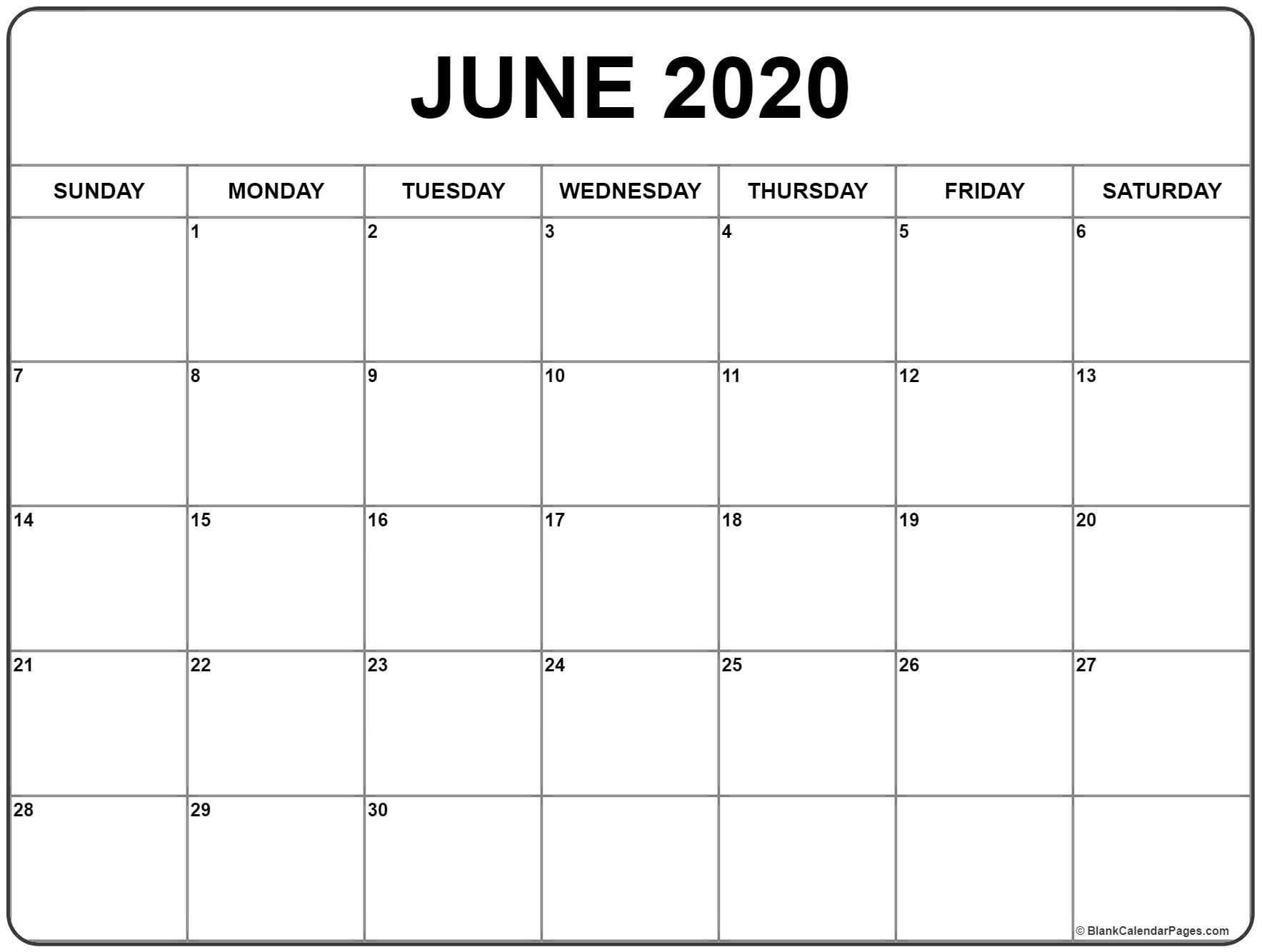 Pick Full Size Blank Printable Calendar