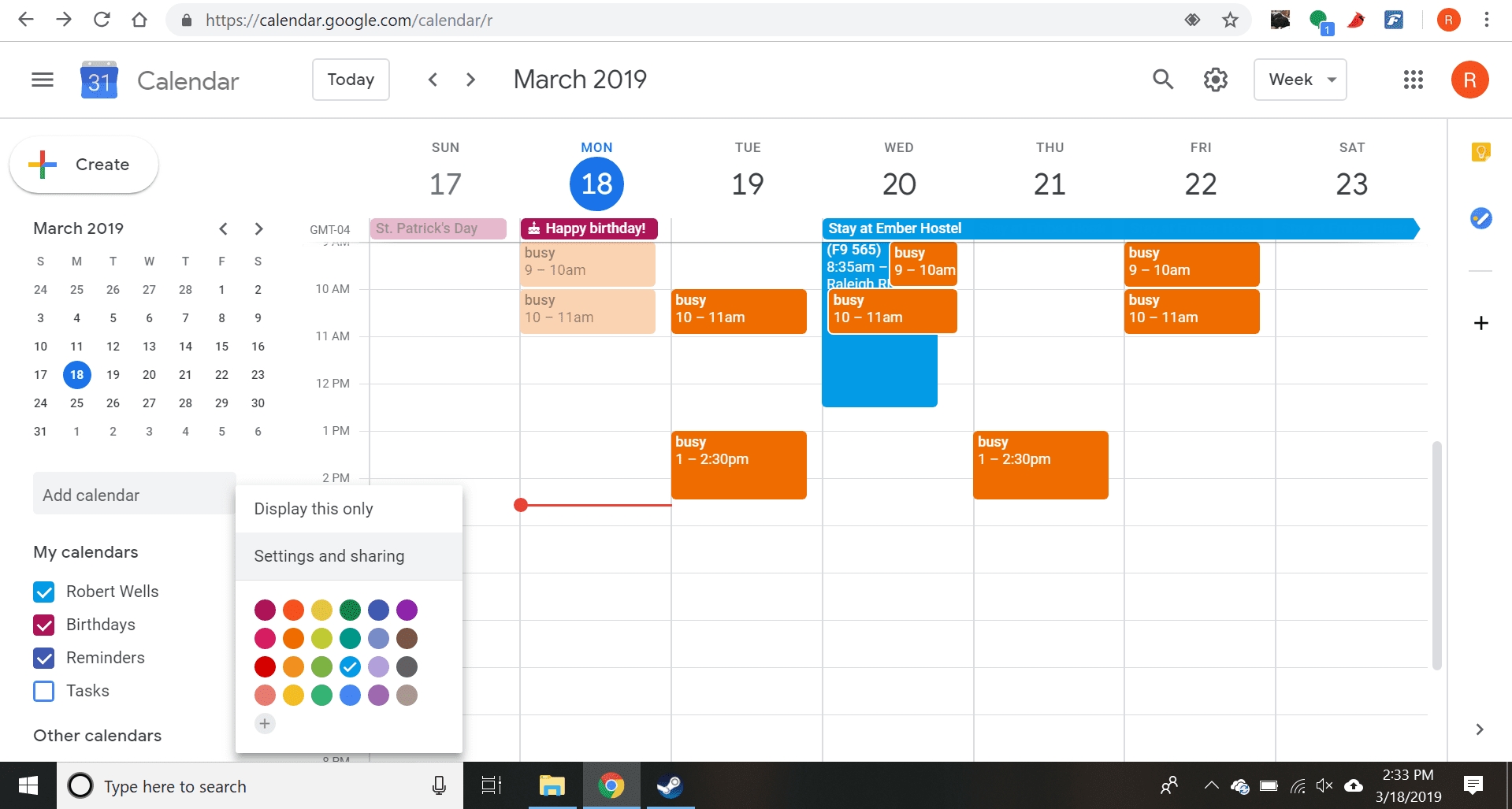 Pick Google Images Calendar