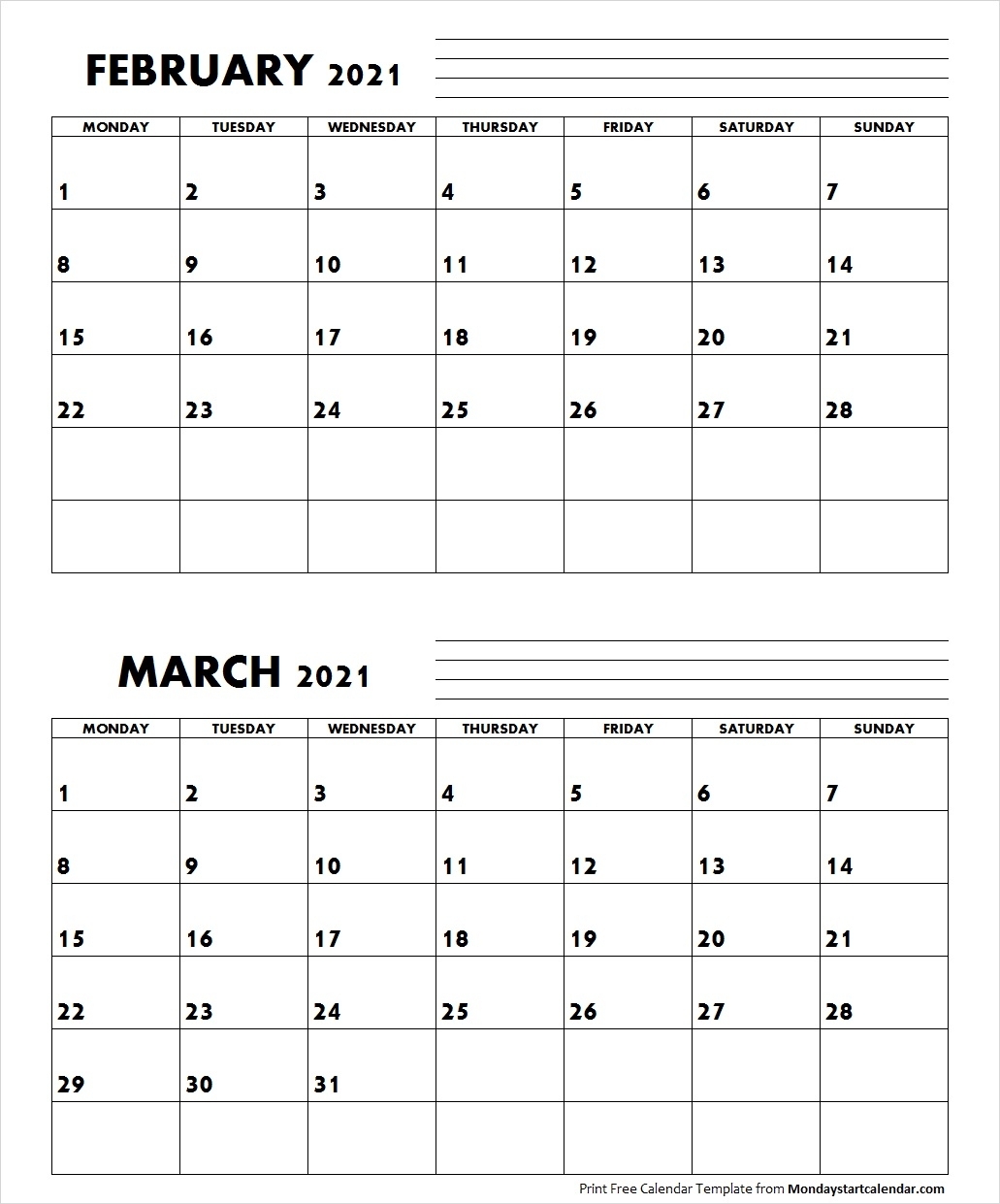 Pick Jan Feb Mar 2021 Calendar