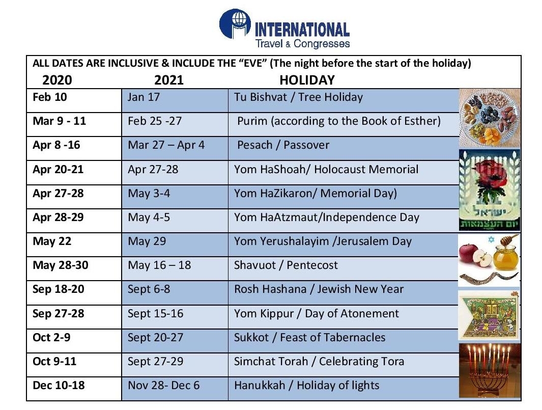 Take Jewish Holidays 2021 | Best Calendar Example