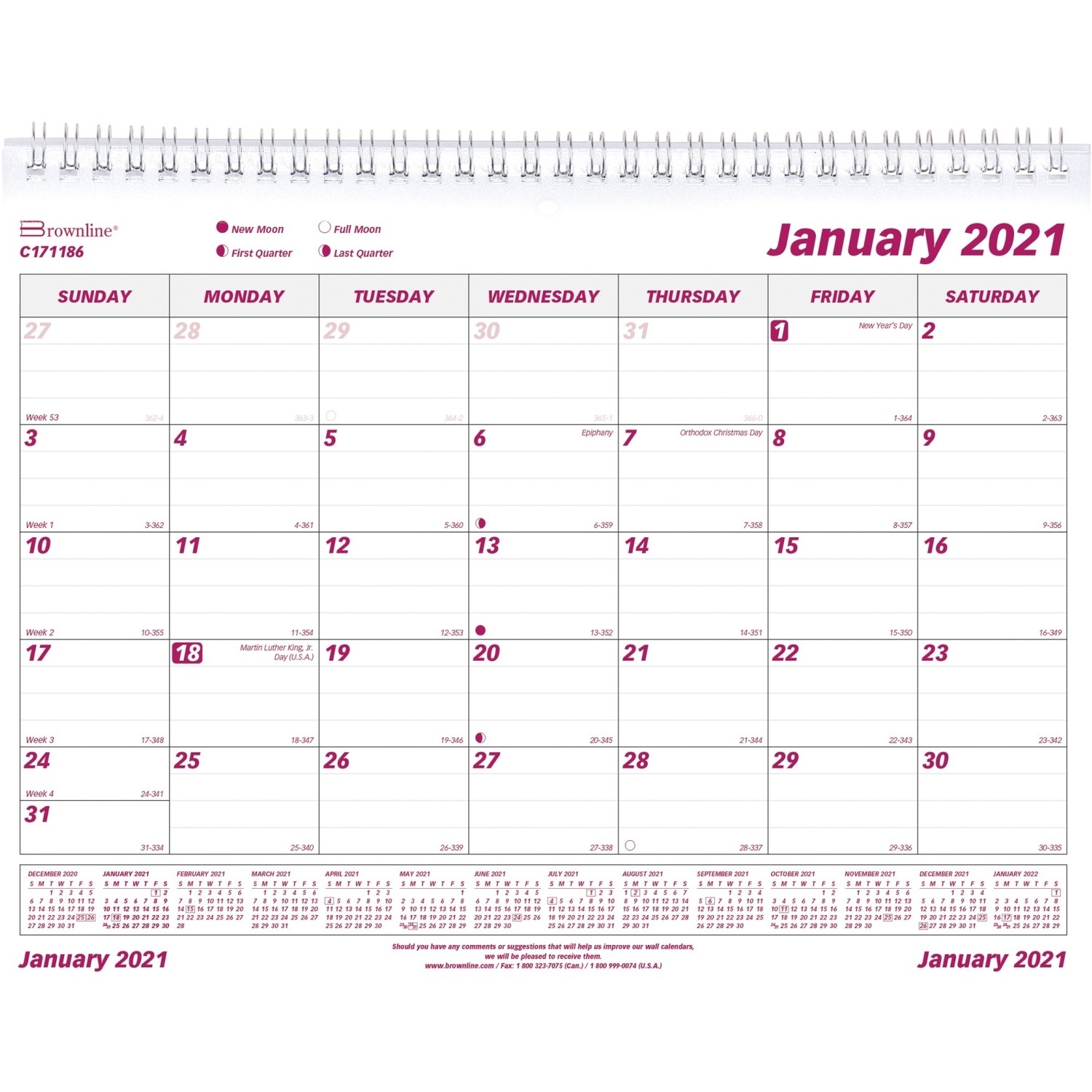 Pick Julian Week Calendar 2021