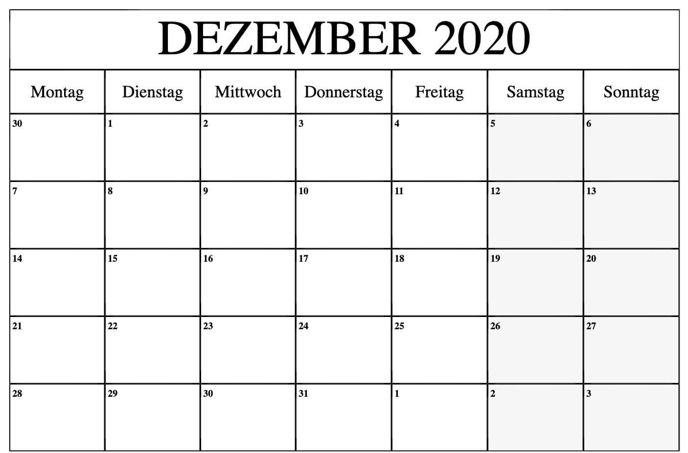 Pick Kalender Dezember 2021 Zum Ausdrucken