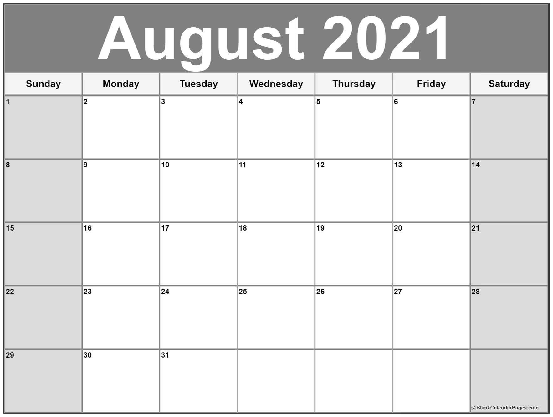 Pick Leo August 2021 Calender