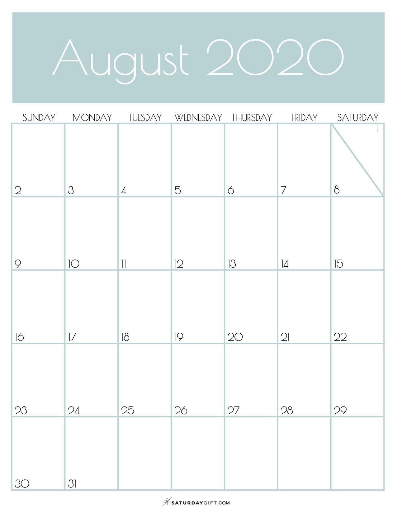 Mini Calendar August | Best Calendar Example