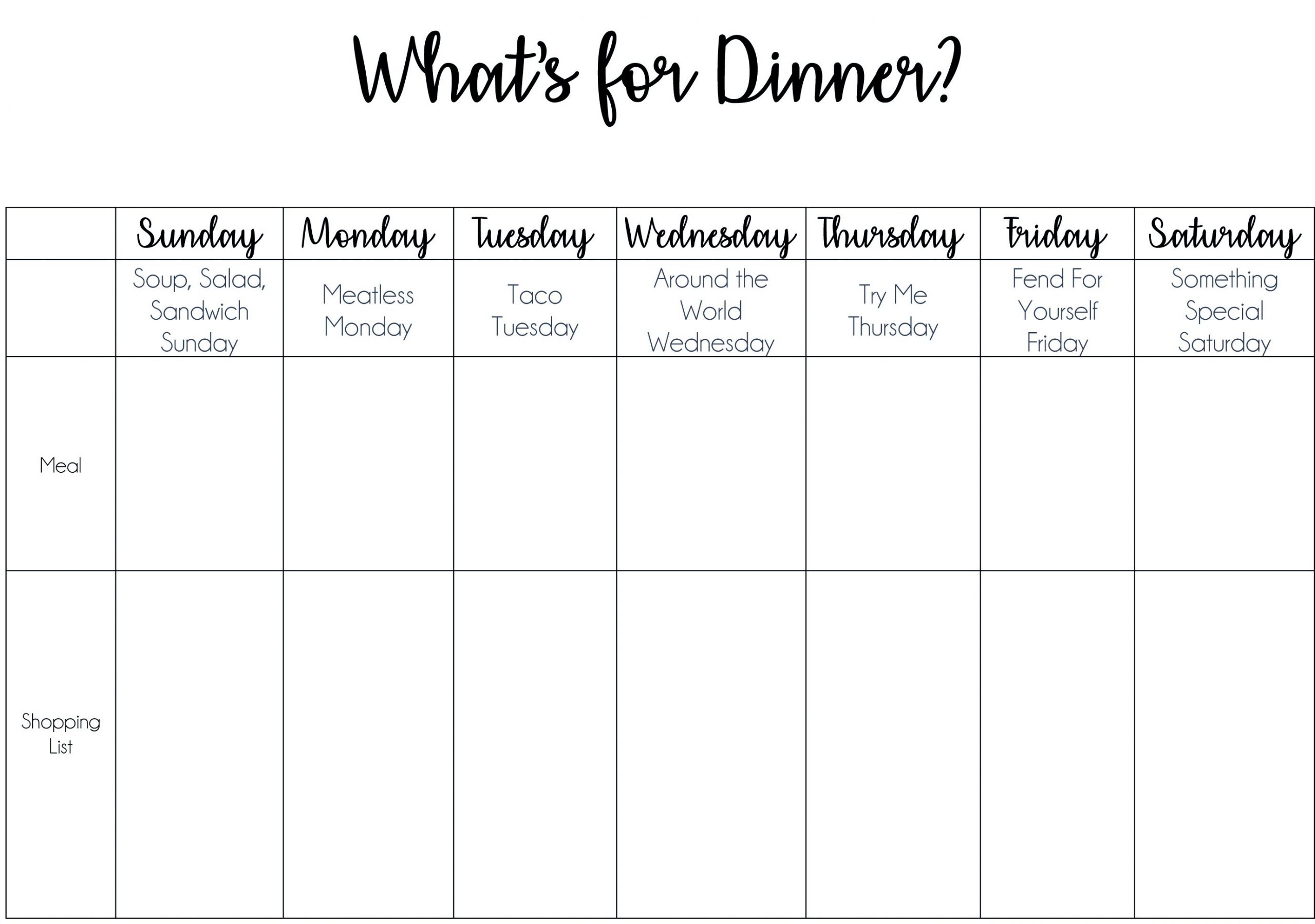 Monday To Sunday Chart | Best Calendar Example