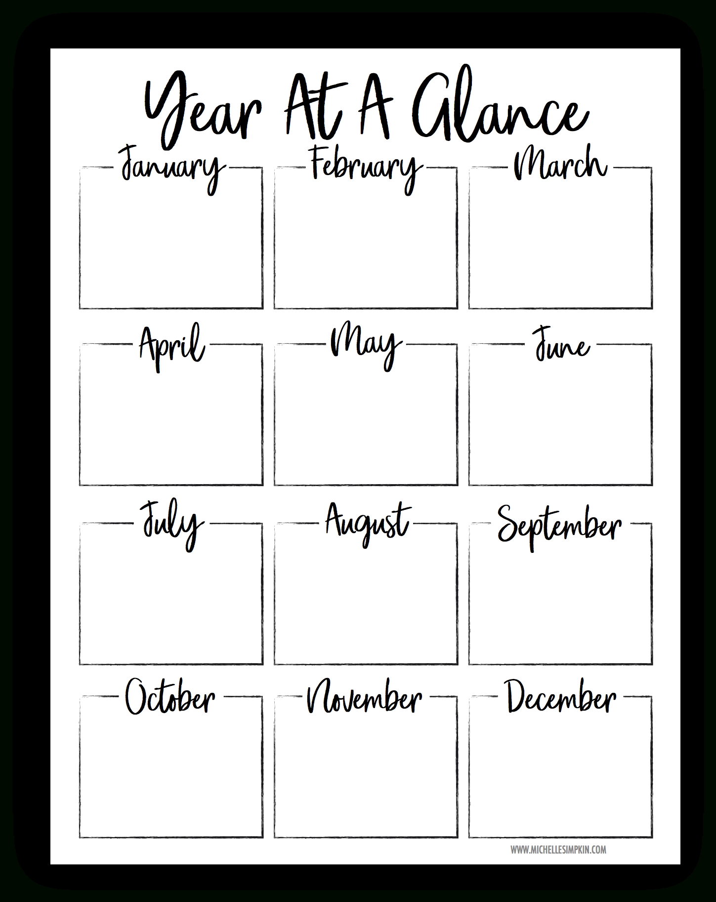 Month At A Glance Free Template Best Calendar Example Month At A Glance Free Template Best Calendar Example