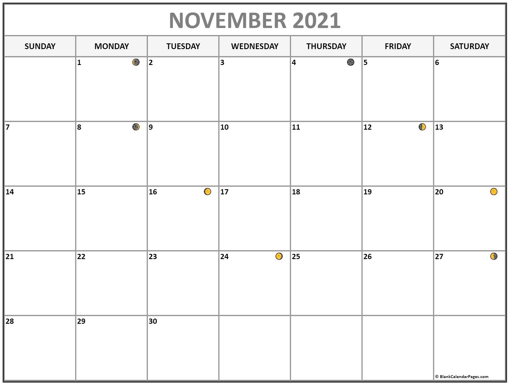 Pick November 2021 With Moons