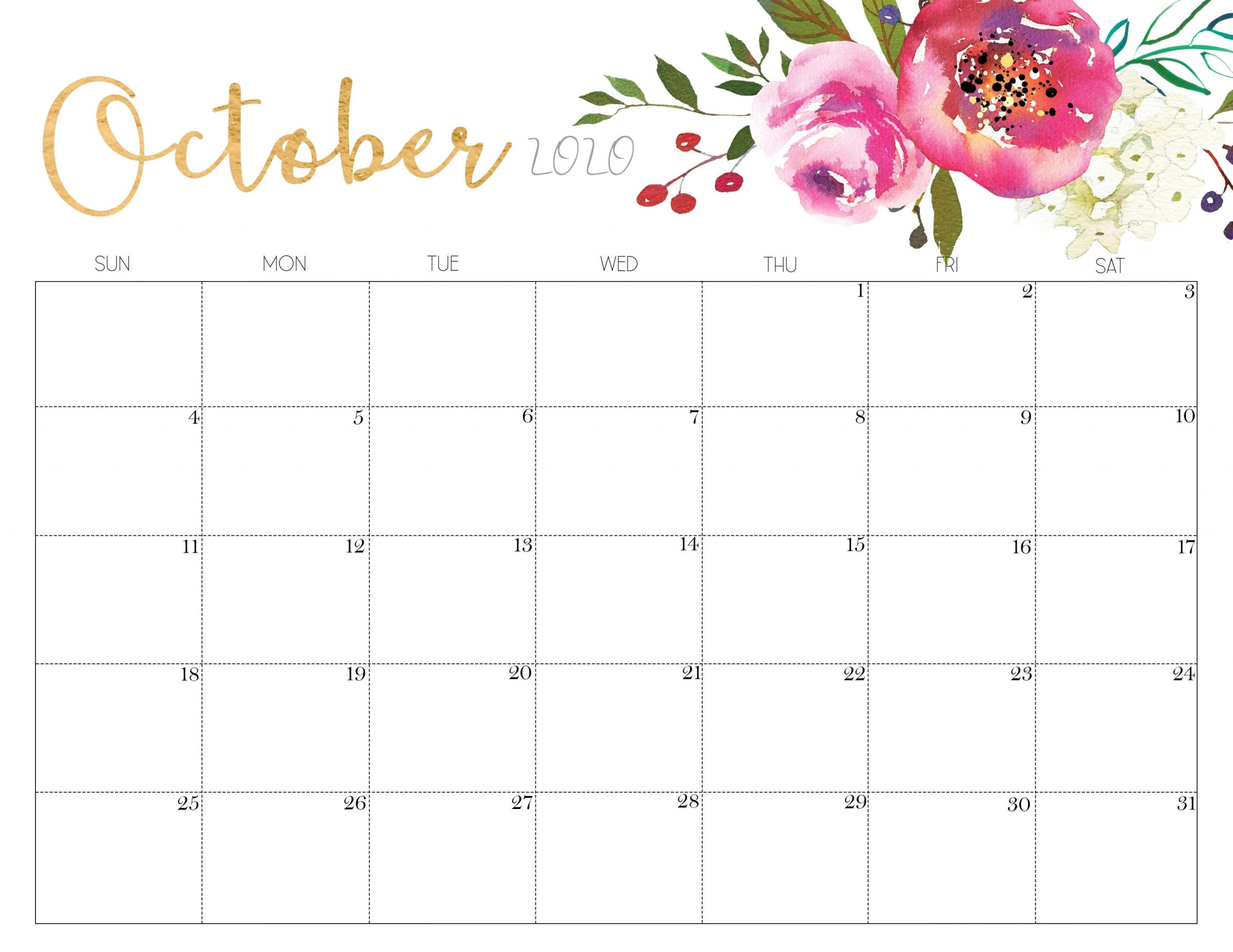 Pick October Outlook Calendar