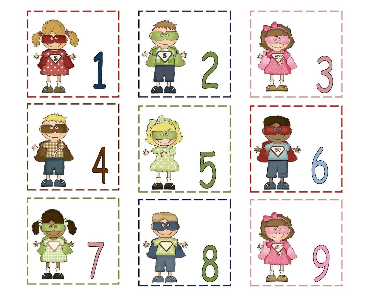 Pick Preschool Numbers 1-31