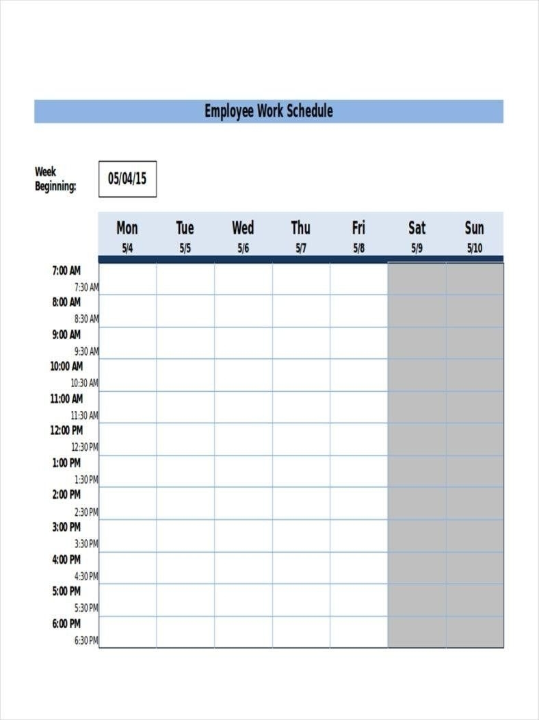 Pick Printable 12 Hour Shift Schedule