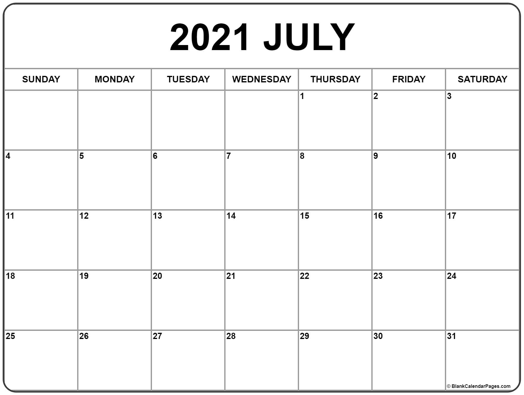 Pick Printable Monthly Calendar 2021 Free August