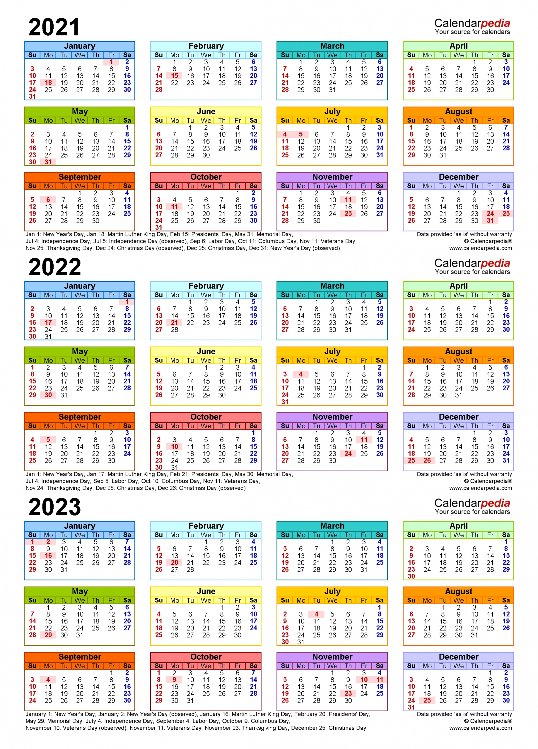 Pick Year Overview 2021 Thru 2024