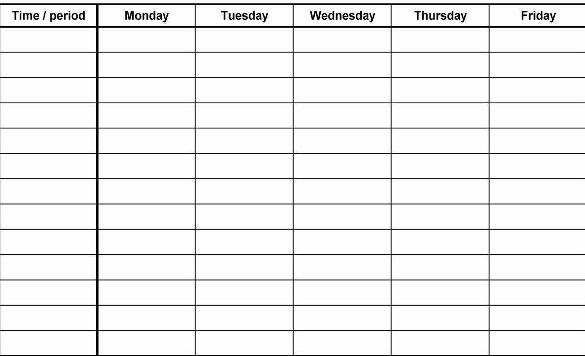 Take 12 Week Printable Calender