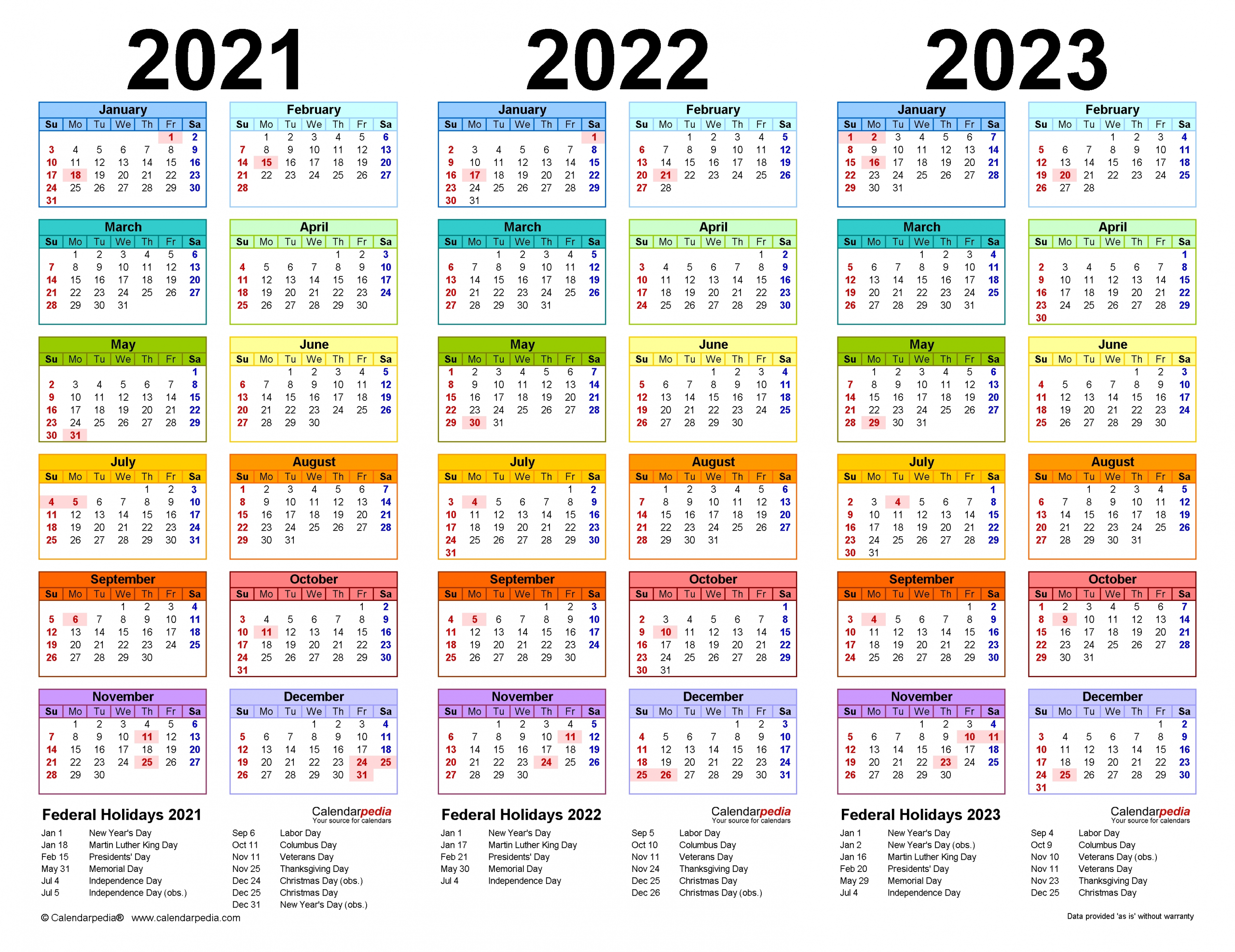 Take 2021 And 2022 And 2023 Calendar Printable