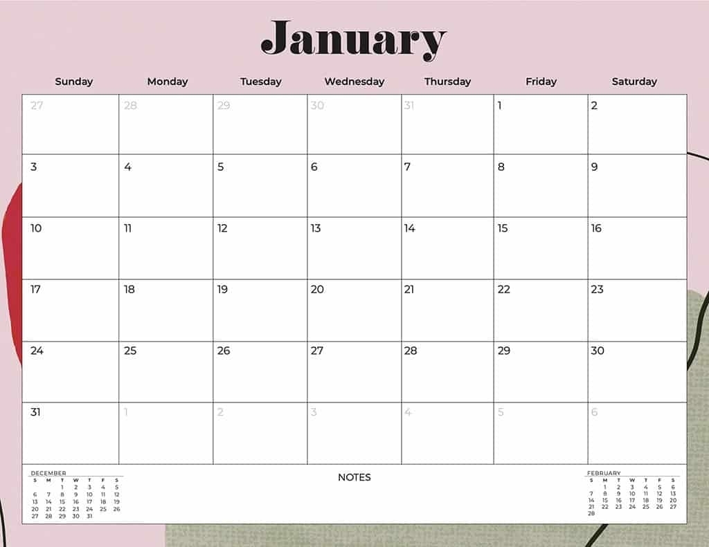 Take 2021 Calendar Design Pick