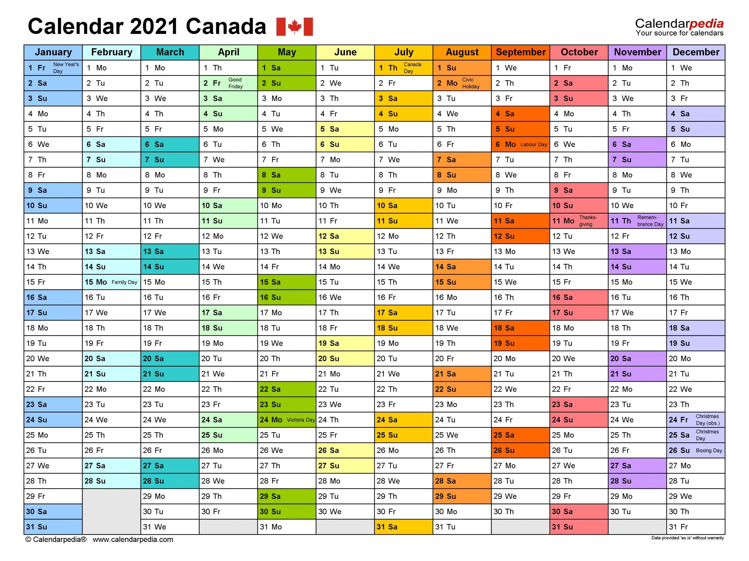 Take 2021 Calendar Template Excel