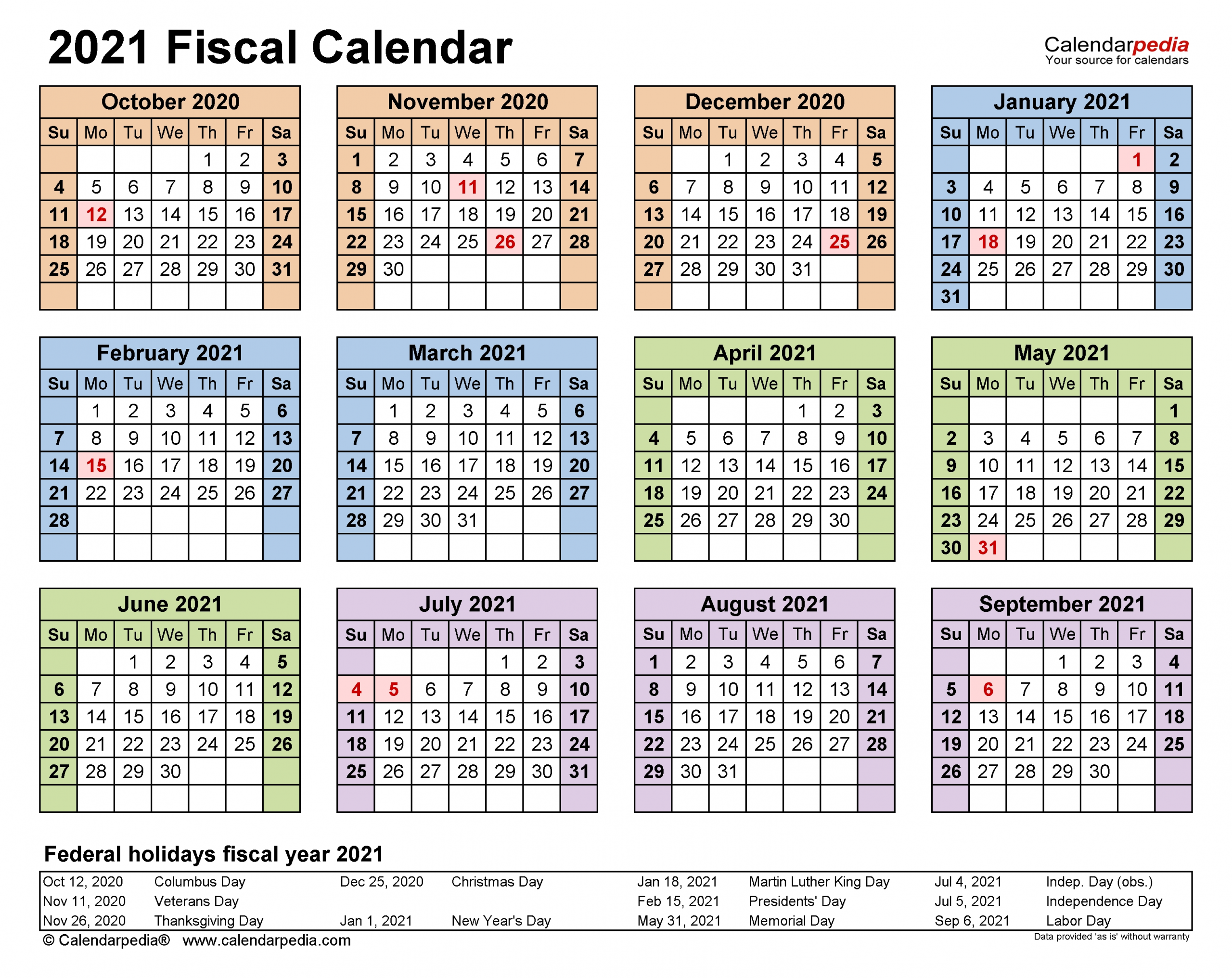 Take 2021 Payroll Calendar Federal Government