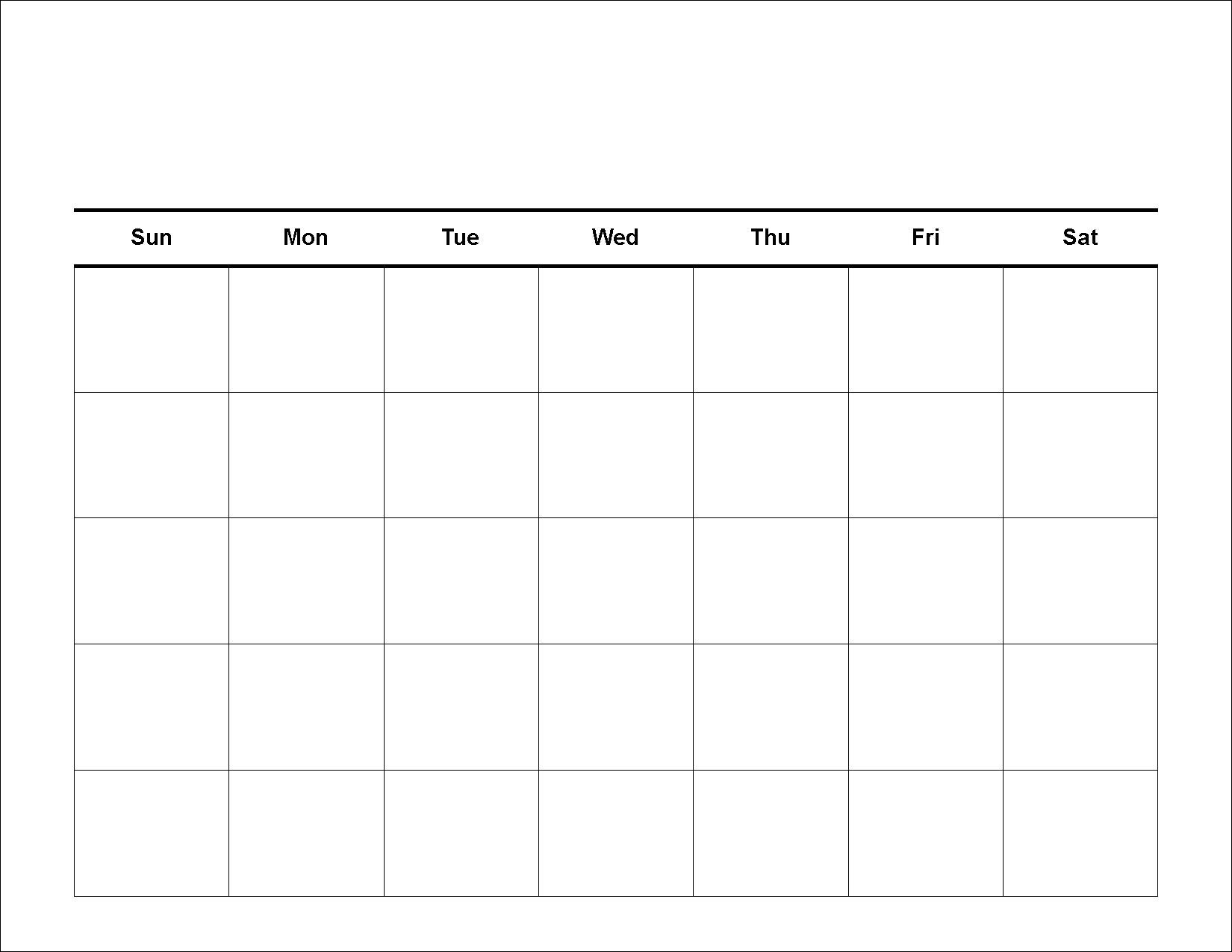 Take 4 Week Planing Calendar