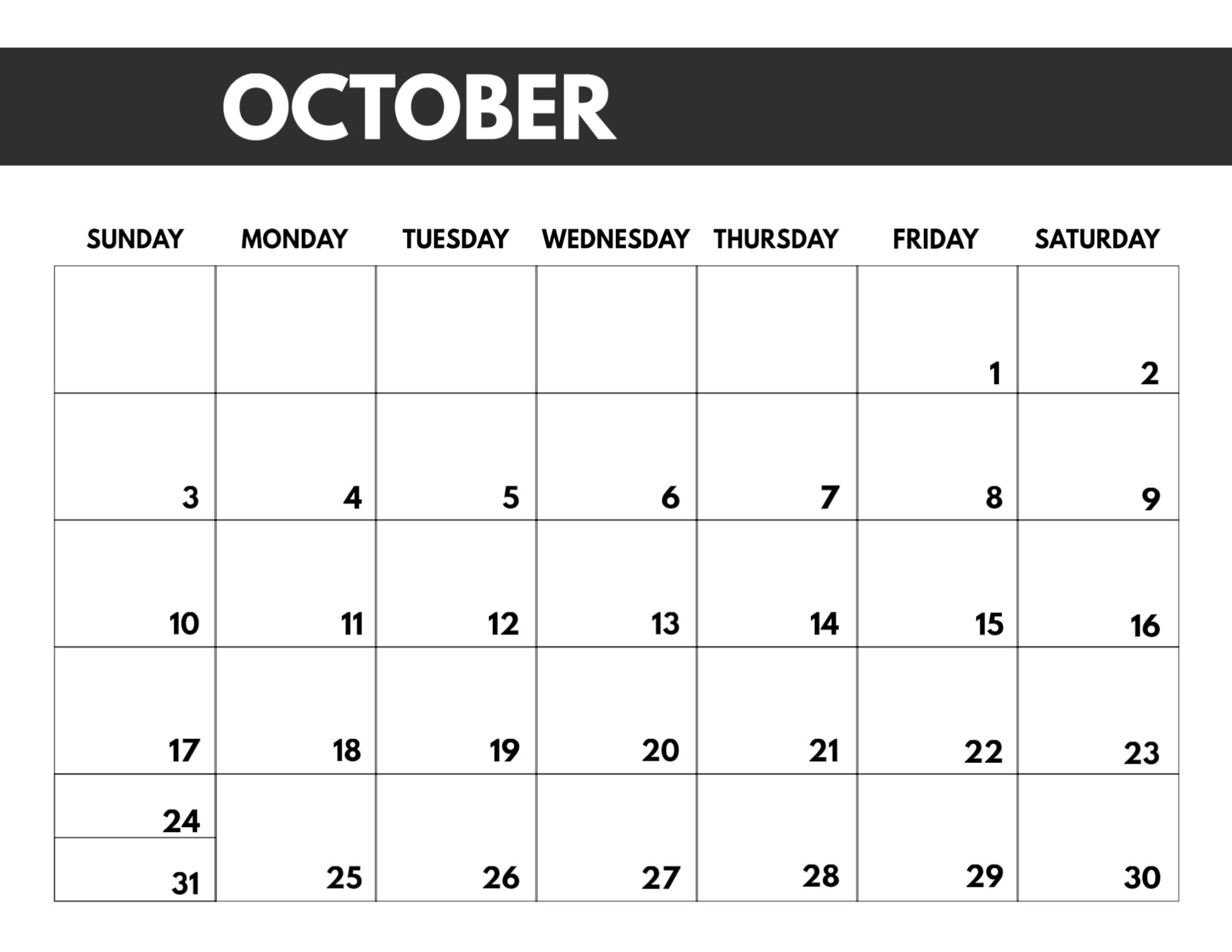 Take 8.5 X 11 October 2021 Calendar