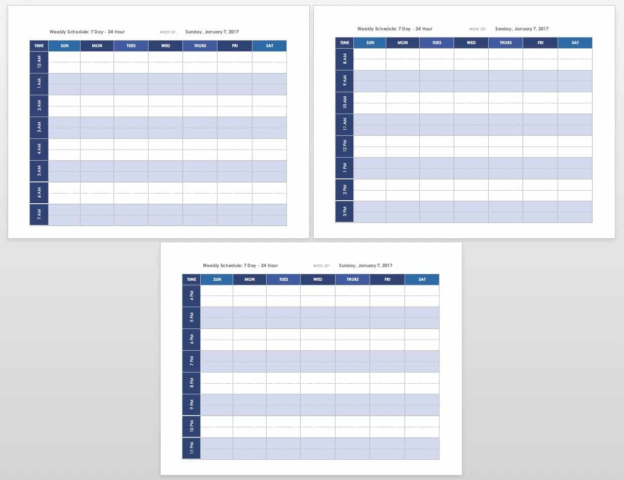 Take Am Pm Calendar Template