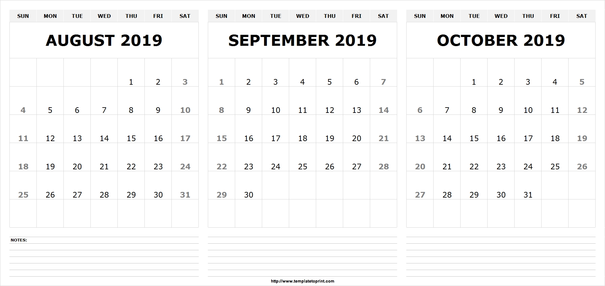 Take August September And October
