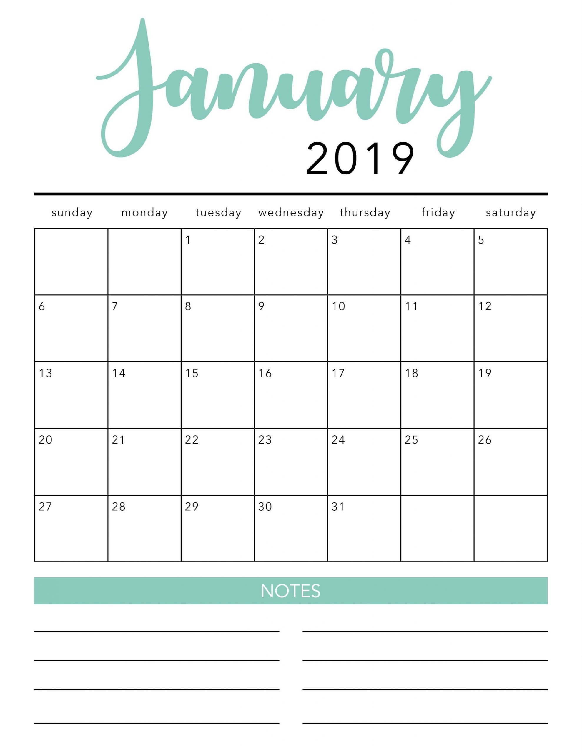Take Blank Monthly Calendar Template Free