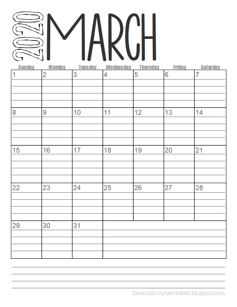 Take Blank Monthly Calendar With Lines