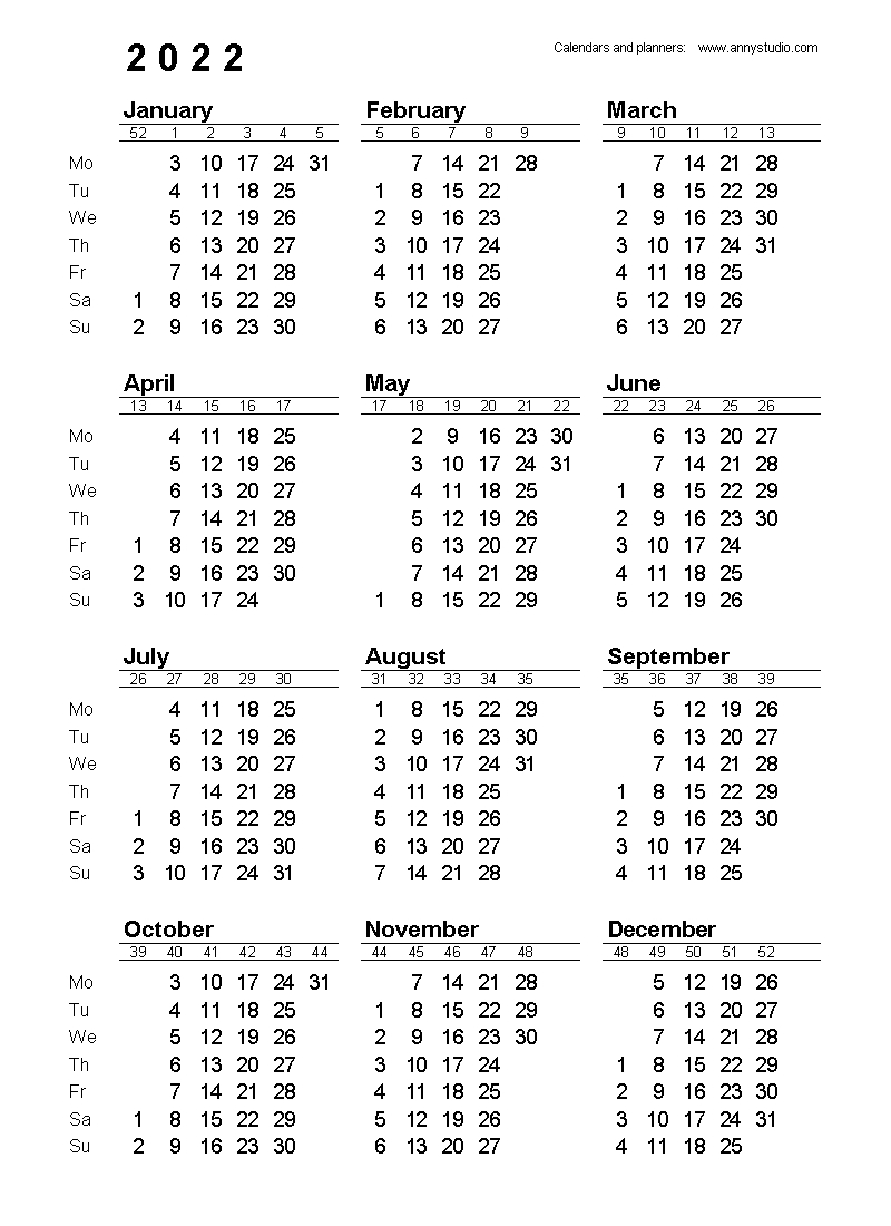 Take Calendar 2021 With Days Numbered