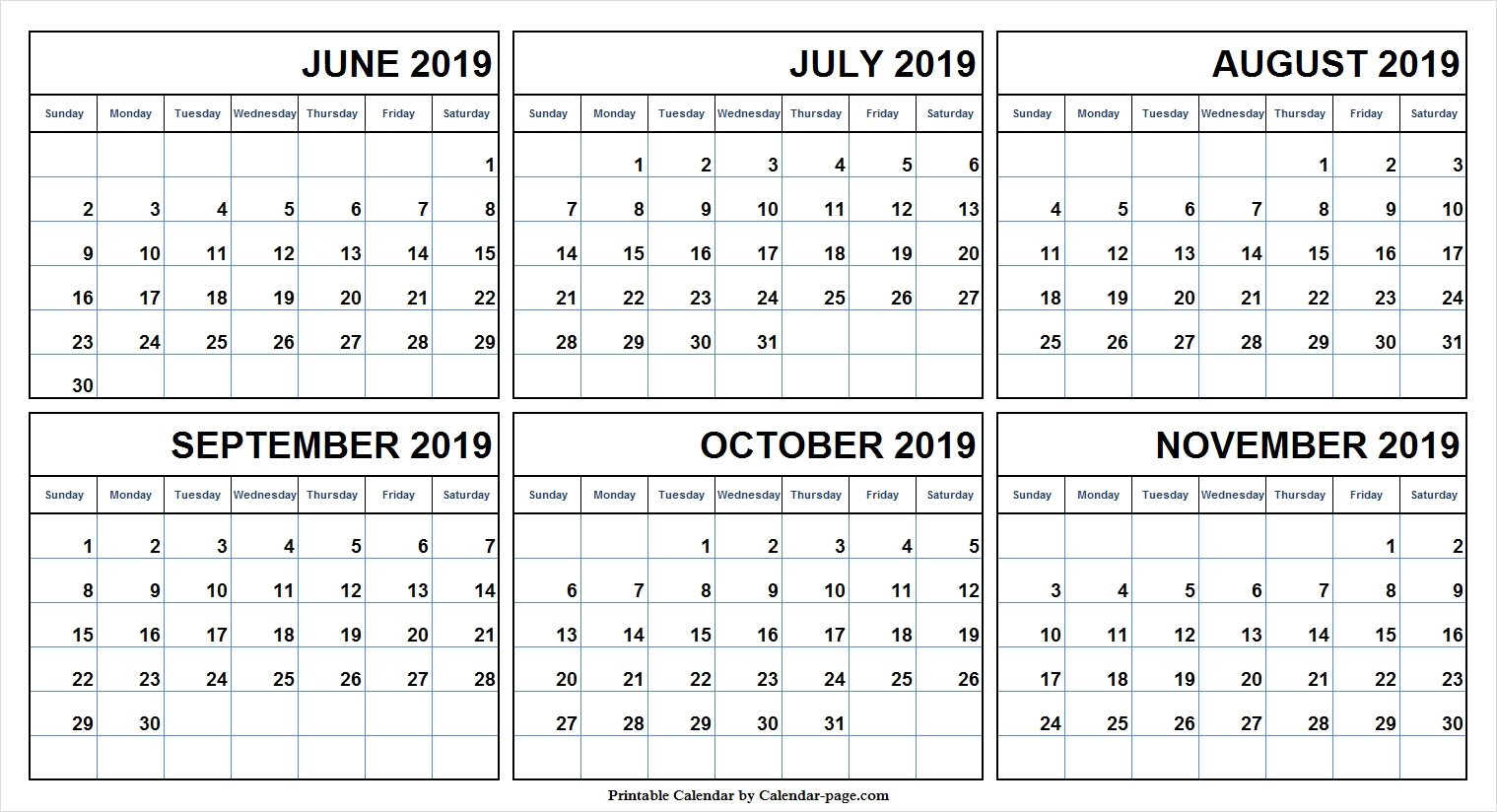 Take Calendar For July August September October