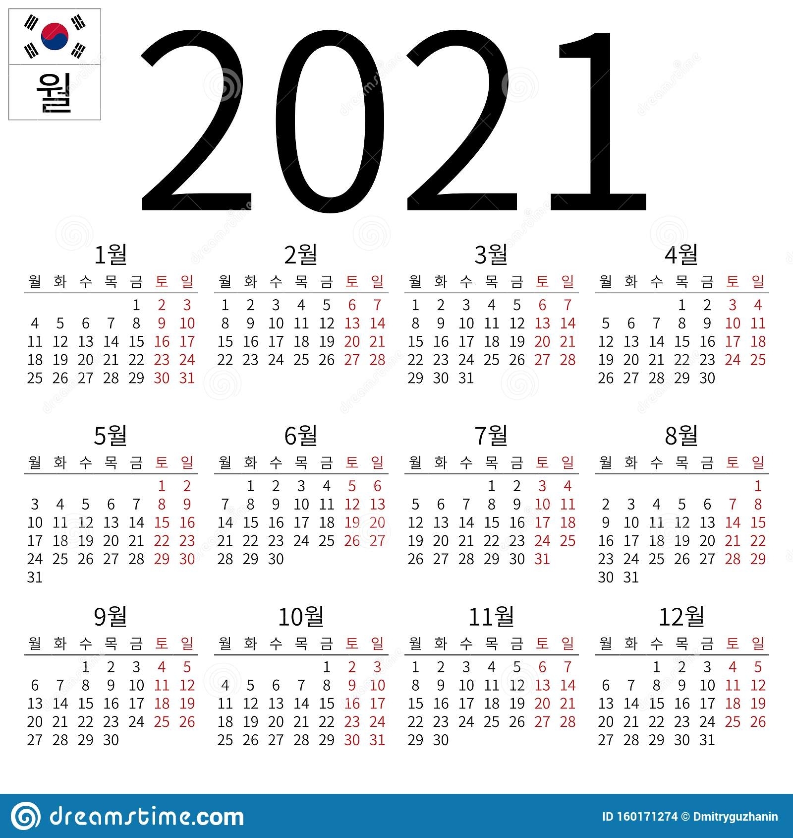 Take Calender 2021 Week Start Monday