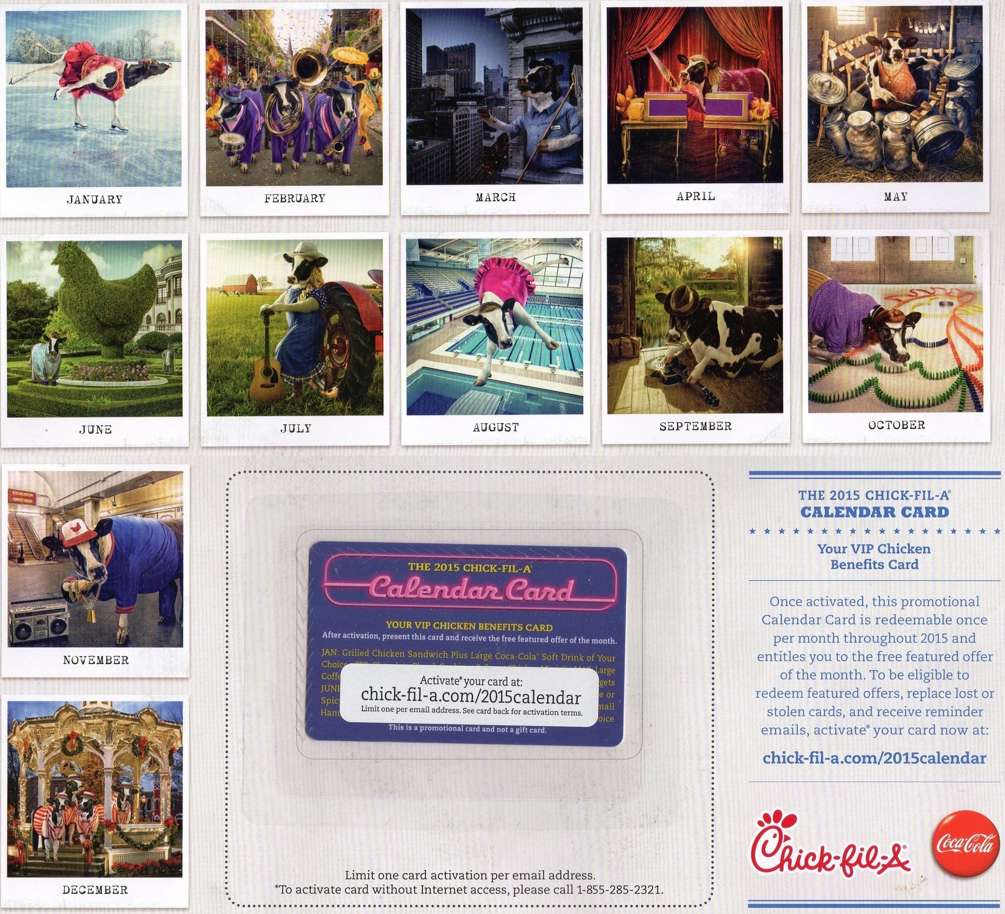 Take Chic Fil-A Calendars