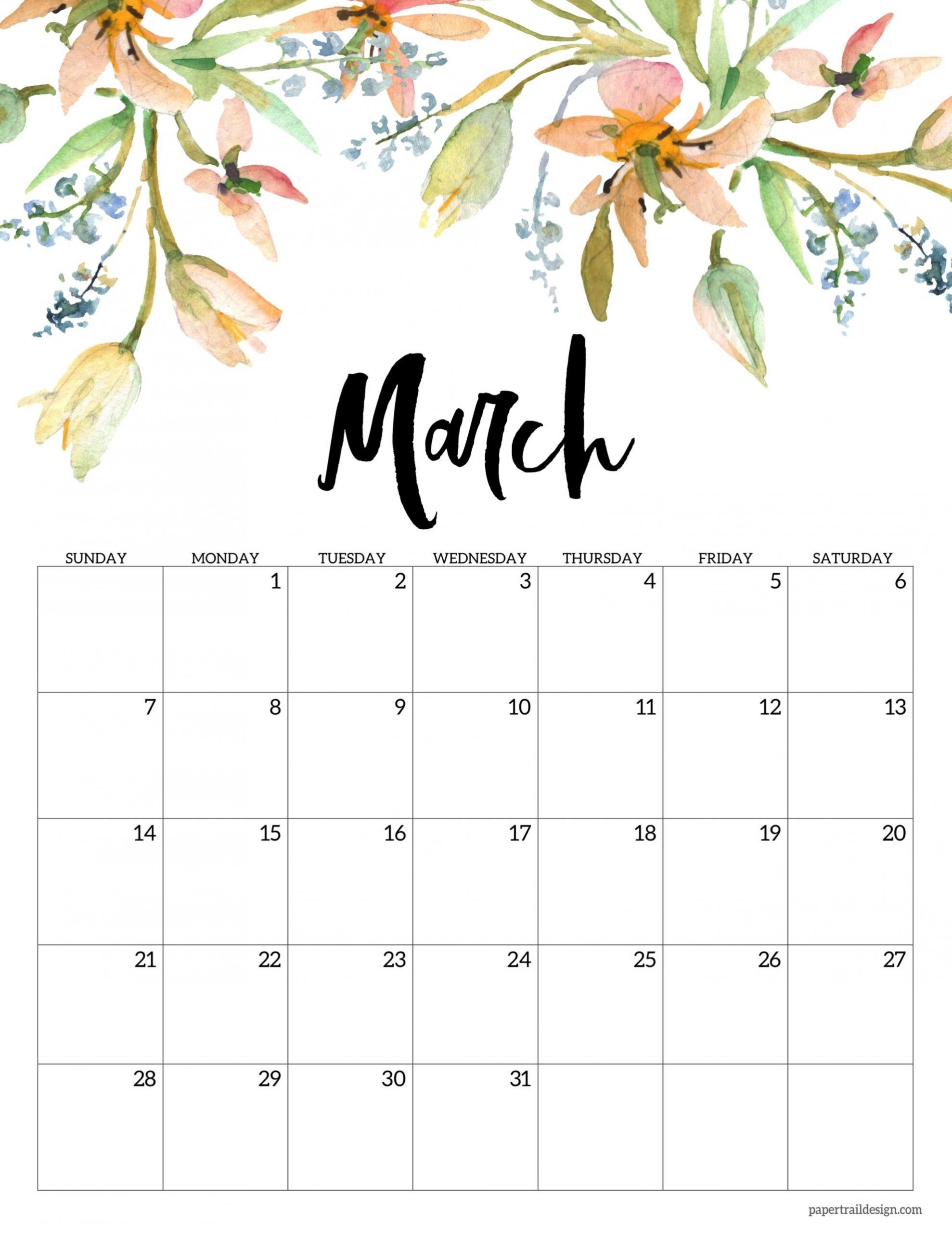 Take Cute 2021 Printable Calendar By Month