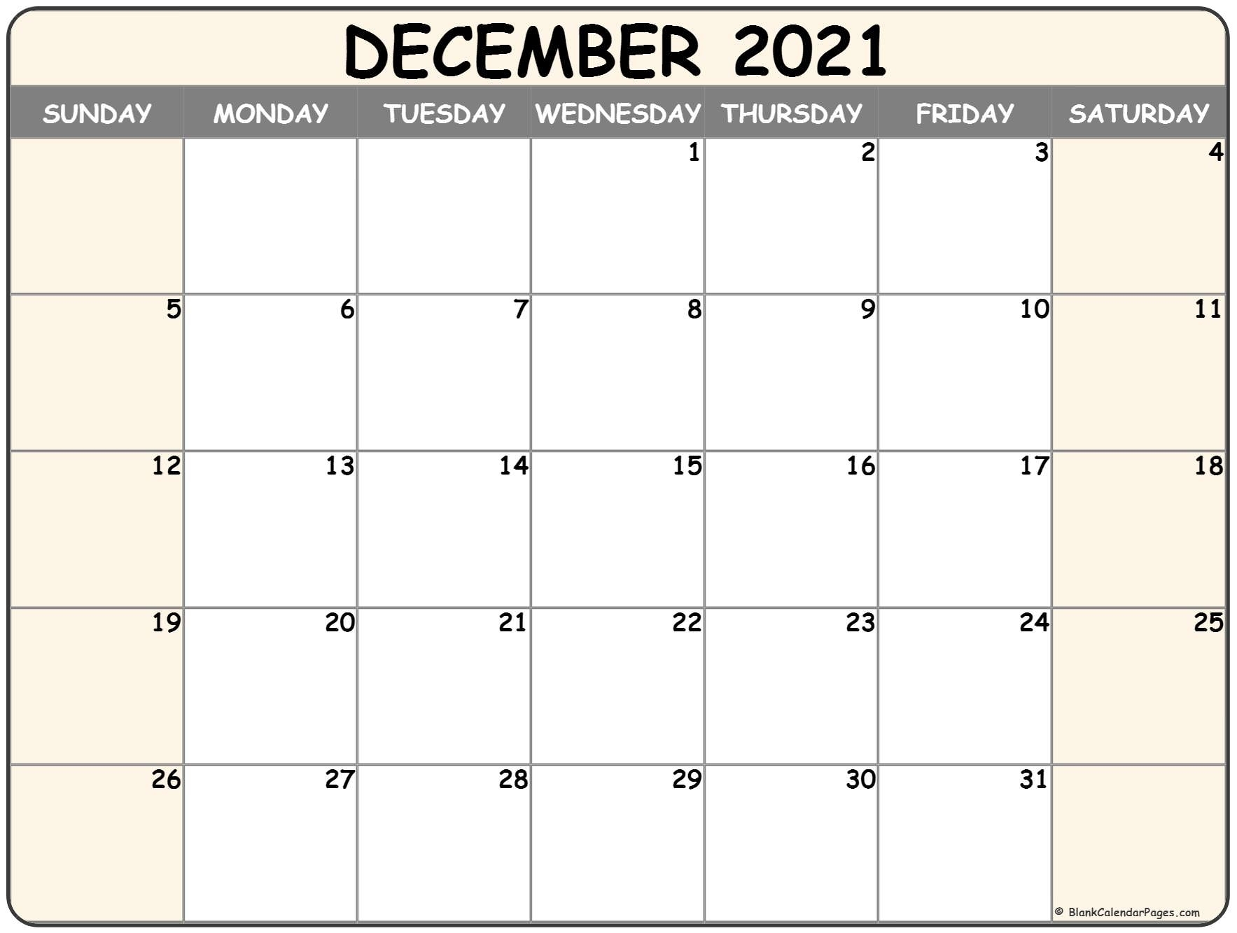 Take December Christmas 2021 Calendar Template